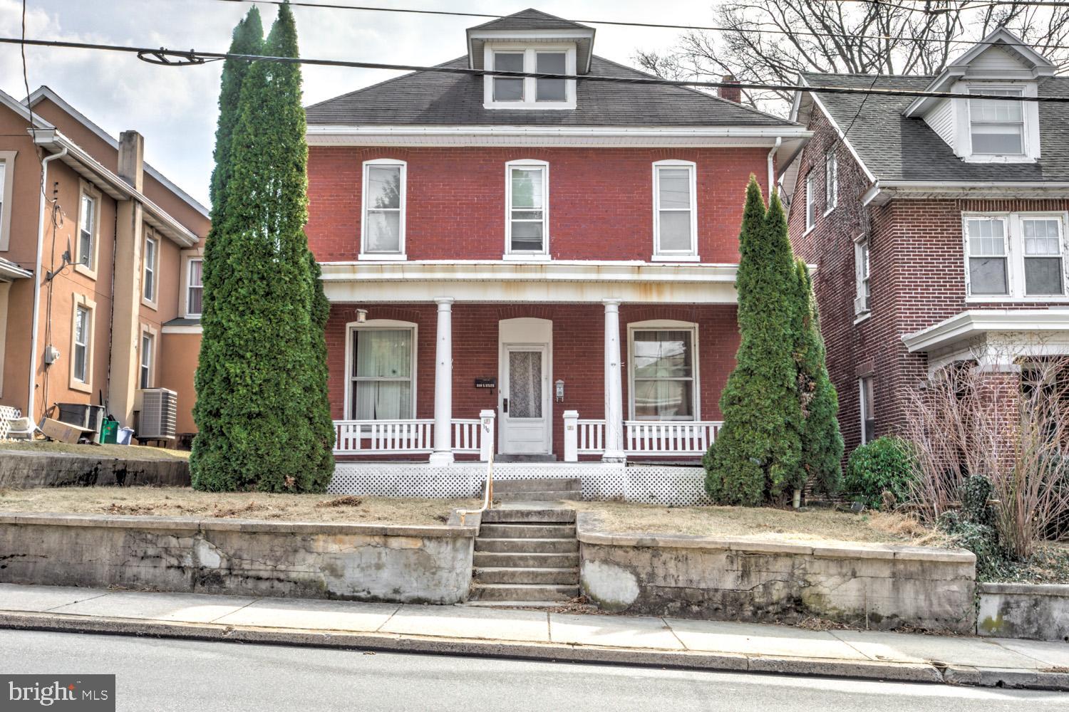 This solid brick, two unit investment is perfect for investors, or owner occupants looking to offset their mortgage with rental income! Ideally located just one block from the Warwick/Ephrata Rails to Trails entrance, this property offers easy access to outdoor recreation while being within walking distance to the library, restaurants & shops in Downtown Ephrata. The main floor unit has 2 bedrooms and the upper unit has 3 bedrooms, each having their own laundry area. With a strong rental market in the area, this is a great chance to generate steady income! Included with sale of multi unit: Each unit has a refrigerator, stove/oven & microwave that owner/landlord will maintain/replace. Each unit also has washer & dryer that tenants may use, but they are responsible to maintain/replace. Also included with sale, lawn mower & misc tools in shed. All appliances sold in "as is" condition with no value included in sale price. Also, utilities are split, each occupant paying their own.