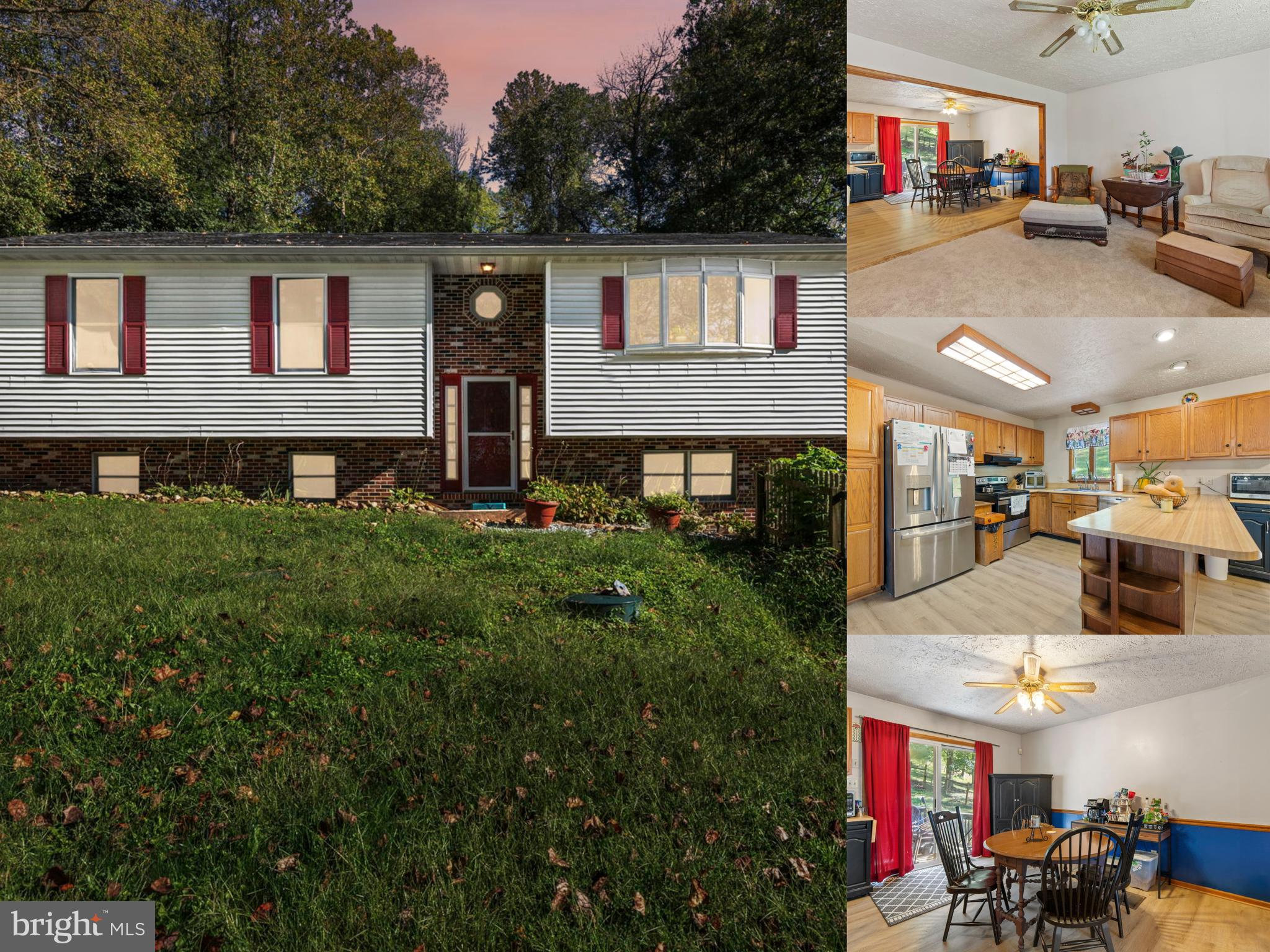 Located in the Colora community, this spacious split-foyer home features 4 bedrooms and 3 full baths across two finished levels, set on a 0.71-acre lot with a partially fenced yard. The main level welcomes you with a sun-filled living room framed by a bay window and flows into a dining area with sliding doors to the deck. The kitchen offers abundant cabinet space, stainless steel appliances, new luxury vinyl plank flooring, and a peninsula with seating. Three comfortable bedrooms include a large primary suite with private bath, while an additional full hall bath completes this level. The finished lower level extends the living space with a large family/recreation room highlighted by a gas fireplace, along with a fourth bedroom, full bath, and dedicated laundry area in the unfinished section. Outdoor living is equally inviting with a deck overlooking the backyard, ideal for both relaxation and entertaining. An attached two-car garage and paved driveway add everyday convenience.  Sold as-is.