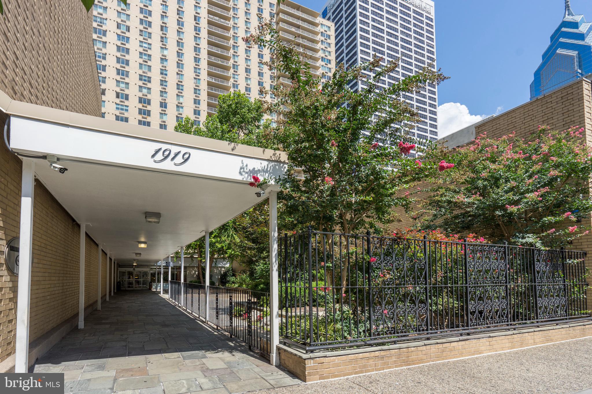 Don't miss this TOP FLOOR, one bedroom, one bathroom , 837 sq ft unit WITH BALCONY at the William Penn House in desirable Rittenhouse Square! The open living and dining room offer beautiful northern city views through sliders that lead to your private balcony.  The galley kitchen features tons of cabinetry, counterspace and convenient laundry.   Spacious bedroom and updated full hall bath with large walk-in shower complete this unit.  This building features 24-hour Security and Doorman, On-Site Management and Maintenance, Rooftop Pool with amazing views of the city. On premise VALET Parking available for 110 per month for one car. THE MONTHLY FEE INCLUDES ALMOST EVERYTHING: All Utilities including electric, heat, air conditioning, water & basic cable, All Real Estate Taxes & Maintenance Package. This unit has an abundance of closet space & newer windows. This spectacular building has NEVER HAD AN ASSESSMENT! Nominal real estate transfer tax & no title insurance required. Experience the ability to walk out your door to first class, 4-star restaurants, fabulous shopping & all the conveniences of this sought after neighborhood. Walk score is a 98! One time admin fee paid at closing.