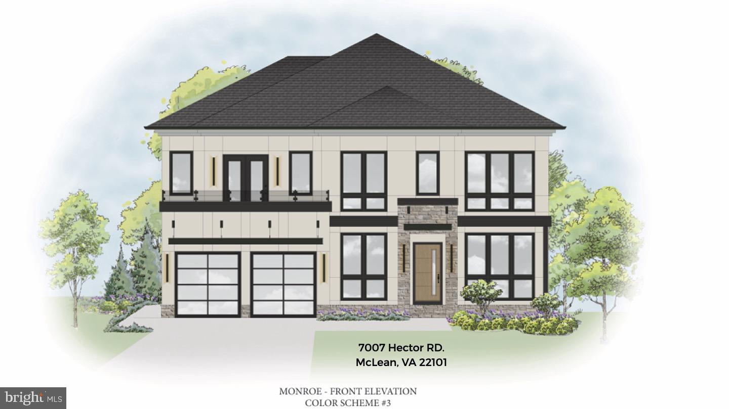 ** OPEN HOUSE SATURDAY  1-4PM AT OUR MODEL 725 LAWTON ST; MCLEAN, VA 22101 ** Discover unparalleled luxury at 7007 Hector Lane in exclusive Langley in McLean, VA,
on a serene, level 0.30-acre lot in a very private setting. This to-be-built Monroe Model
by prestigious Premier Homes -renowned for innovative designs and superior
craftsmanship-offers three levels with 6 bedrooms, 7 full baths, and 4 half baths with a
3-car garage. Conveniently located near upscale shopping, dining, and feeding into top-
rated schools Churchill Road Elementary, Cooper Middle, and Langley High.
Enter into majestic foyer flanked by a private office, formal living room, and main level
suite with private full bath, highlighting impeccable details. Discover a custom powder
room, a gallery, and easy access elevator to all 3 floors. The great room features a
chef's kitchen with oversized grand island, quartz counters, Amish custom cabinets, with
Wolf and Sub-Zero appliances. Wide-plank oak floors and 11-foot ceilings flow into a
separate spice kitchen, dining room, morning room, and family area with custom
fireplace. 15-foot pocketing sliders open to a screened porch with a linear fireplace;
retractable screens offer a perfect setting for those year-round barbecues and back yard
entertaining. Heat lamps and an adjacent deck with an amazing outdoor kitchen as well.
Ascend to the top floor by staircase or elevator. The primary suite spans half the floor
with tray ceilings, coffee bar, sitting area, and screened balcony access overlooking the
landscaped backyard. The primary spa bath boasts dual vanities, custom French
shower, soaking tub, and steam shower, with grand dual walk-in closets. Three ensuite
bedrooms with custom baths and a premium laundry. A light filled lounge perfect for an
upper-level office or play/study room completes the upper level.
The lower level offers recreation with game room, wet bar, space for billiards or
simulator, and elite gym including yoga area and spa with sauna, steam shower, and
bath. A private en suite bedroom with private full bath, 10-foot ceilings, and a separate
powder room.
The premium location provides privacy with easy access to all local shops, restaurants,
and grocery in both downtown McLean & Tysons Corner. 20 minutes to both Dulles and
Reagan airports and convenient to all major highways and backroads. Location and
quality 2 nd to none. Contact Listing Agents for more info about plans, specs, and floor plans.  
**Expected delivery Fall 2026. **
 ** Pictures shown are of a similar build to reflect the build quality of the builder-subject to change per this location**