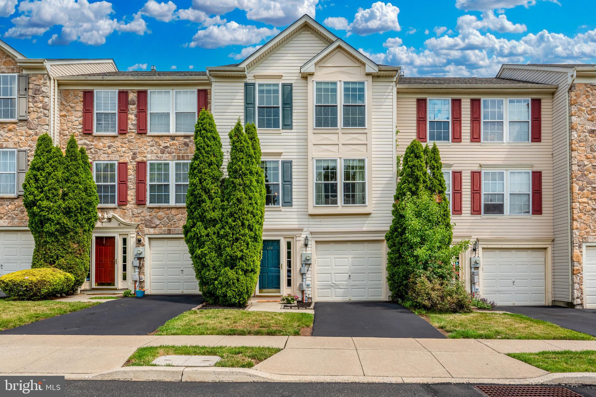 Welcome to this lovely 3 bedroom, 2.5 bathroom townhome in the desirable Beaver Run Village. This home sits in Quakertown Community school district with over 2200 square feet of finished space. A 2003 build, with a 1 car garage, driveway for parking, lower level rec room and so much more! Enter the home into the lovely lowel level foyer. Here you can enter from the front door or the garage. Naturally you will want to head right up to the main level where you are welcomed with a large open floor plan of eat-in kitchen and spacious family room. The kitchen was built with a dining room bump out as well as plenty of space for additional storage/island for eating/entertaining and entrance onto the back deck. The family room is flooded with natural light and plenty large for any size furniture! Upstairs you will find a lovely primary bedroom, a great size with walk in closet, as well as updated primary bath with stall shower, and double vanity. Finishing out the upstairs are 2 additional bedrooms and a full hall bathroom. We cant forget about the finished lower level. This can serve as a rec space with multiple uses, a playroom, a home office, a gym or additional living room. The laundry room as well as exit to the backyard also reside on this level. A home that is perfectly move in ready in a wonderful neighborhood with so much to offer. Do not miss your chance to see this beauty! Welcome Home!