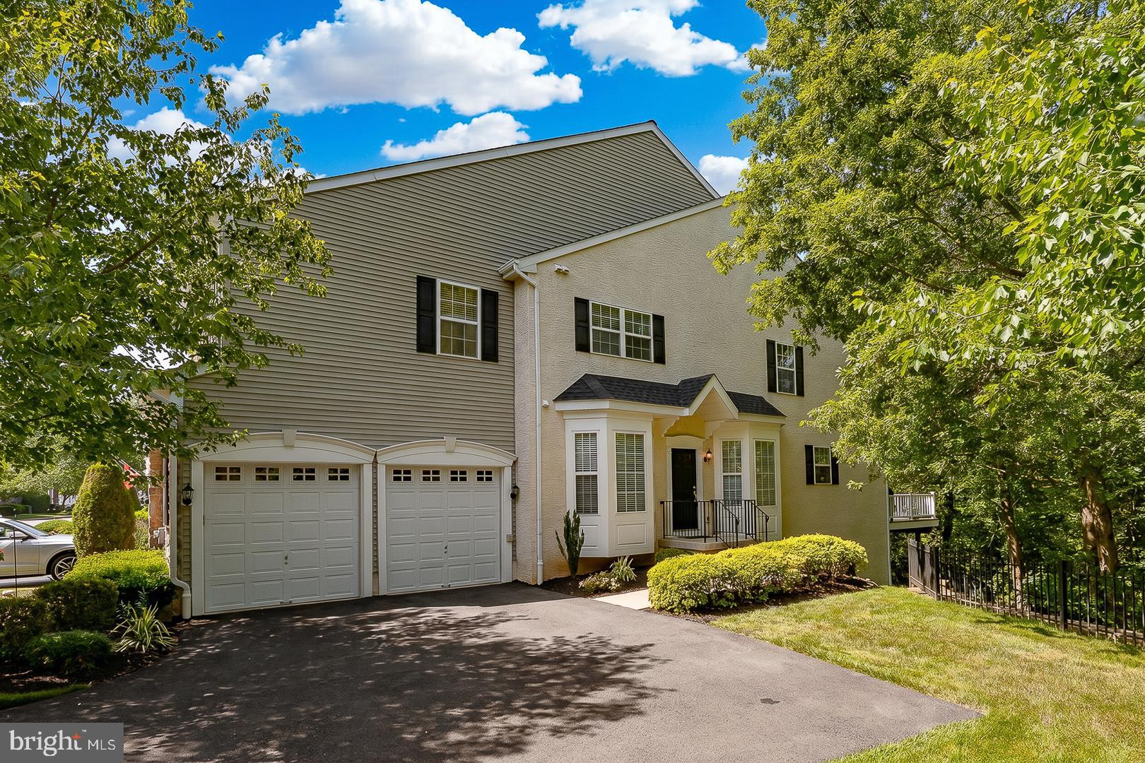 Welcome to 43 Longview Lane, a beautifully maintained and upgraded end-unit townhome in the sought-after Willistown Hunt community and award-winning Great Valley School District. Offering more than 3,100 square feet of finished living space, this move-in ready home combines spacious rooms, thoughtful updates, and peaceful wooded views.
The main level features formal living and dining rooms accented by crown molding and wainscoting. The updated eat-in kitchen (2022) offers quartz countertops, a subway tile backsplash, stainless steel appliances, and access to a private deck overlooking a serene tree-lined setting. Open to the kitchen, the impressive two-story family room is anchored by a gas fireplace and enhanced by oversized windows that fill the space with natural light.
Upstairs, the spacious primary suite features a tray ceiling, incredible storage with two walk-in closets plus two additional closets, and a beautifully renovated bath (2021) with a double vanity, soaking tub, and separate shower. Two additional nice sized bedrooms, a hall bath, and a convenient second-floor laundry room complete this level.
The finished walk-out lower level provides exceptional flexibility, offering a large recreation room with built-in cabinetry and a wet bar, a separate office, abundant natural light, patio access, and a generous storage room.
Additional highlights include a private deck, 3 zone heat and A/C, an attached two-car garage with overhead storage and utility sink, plus a multicar driveway that was completely replaced by the owner in 2024. Enjoy a low-maintenance lifestyle with a well-run HOA that includes lawn care, snow removal, trash removal, and common area maintenance. The HOA replaced the roofs in 2021 with no additional assessment.  
Ideally located near Ellis Preserve, Okehocking Preserve and Ridley Creek State Park, West Chester Boro and major commuter routes, this home offers the perfect blend of convenience, comfort, and natural beauty in one of Chester County's most desirable communities.
