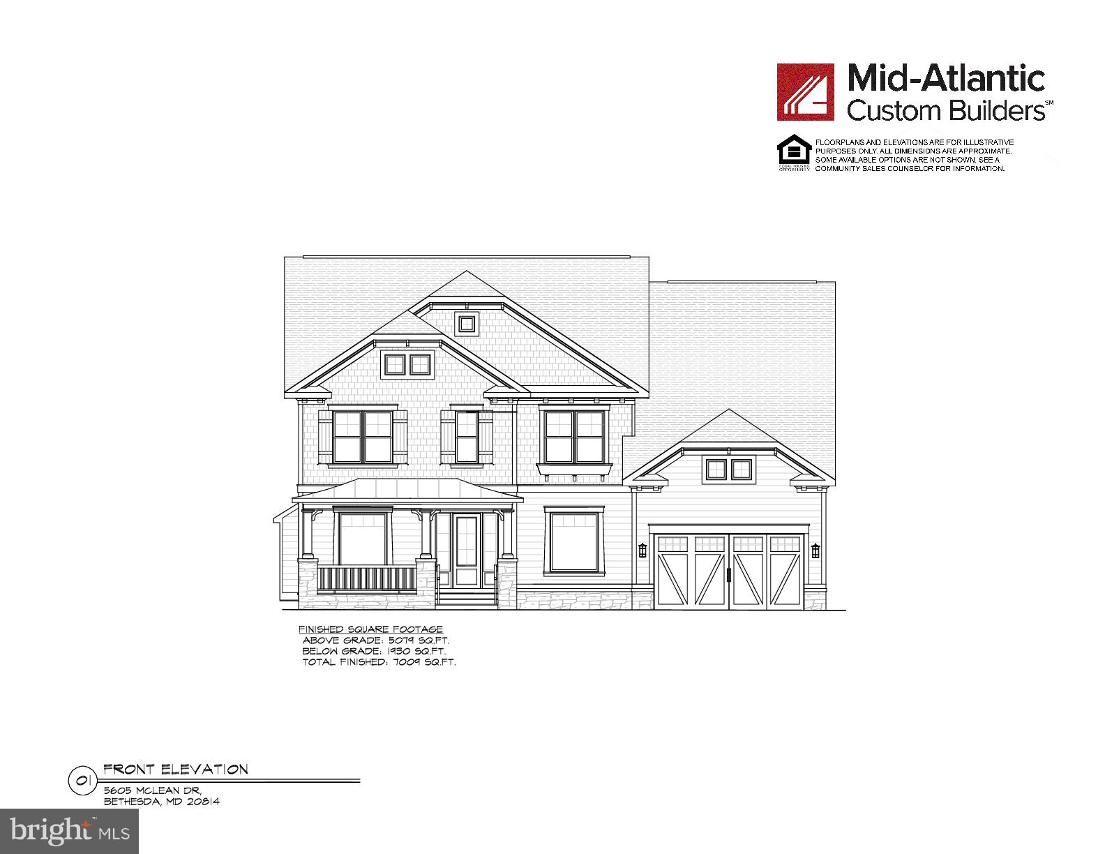 Spacious Arts & Crafts Colonial masterpiece, built by award-winning builder, Mid-Atlantic Custom Builders. 4 finished levels, 6 Bedrooms, 6 Full Baths and 2 Half Baths, 2 Gas Fireplaces, Chef's Kitchen, Butlers Pantry, Mud Room, Morning Room, Office, Family Room. 2-Car Garage, Screened Porch and large deck that leads out to huge private backyard. Owners suite with His & Her's Walk-in Closets, Spa Bath. 2nd floor Homework/Study Room, Laundry Room. 3rd Floor Loft & Bedroom. Finished lower level with Recreation Room, Exercise//Media Room, 6th Bedroom & Full Bath, Wine Storage Room and Wet Bar. In Walt Whitman High School District. Still have time to customize the home!