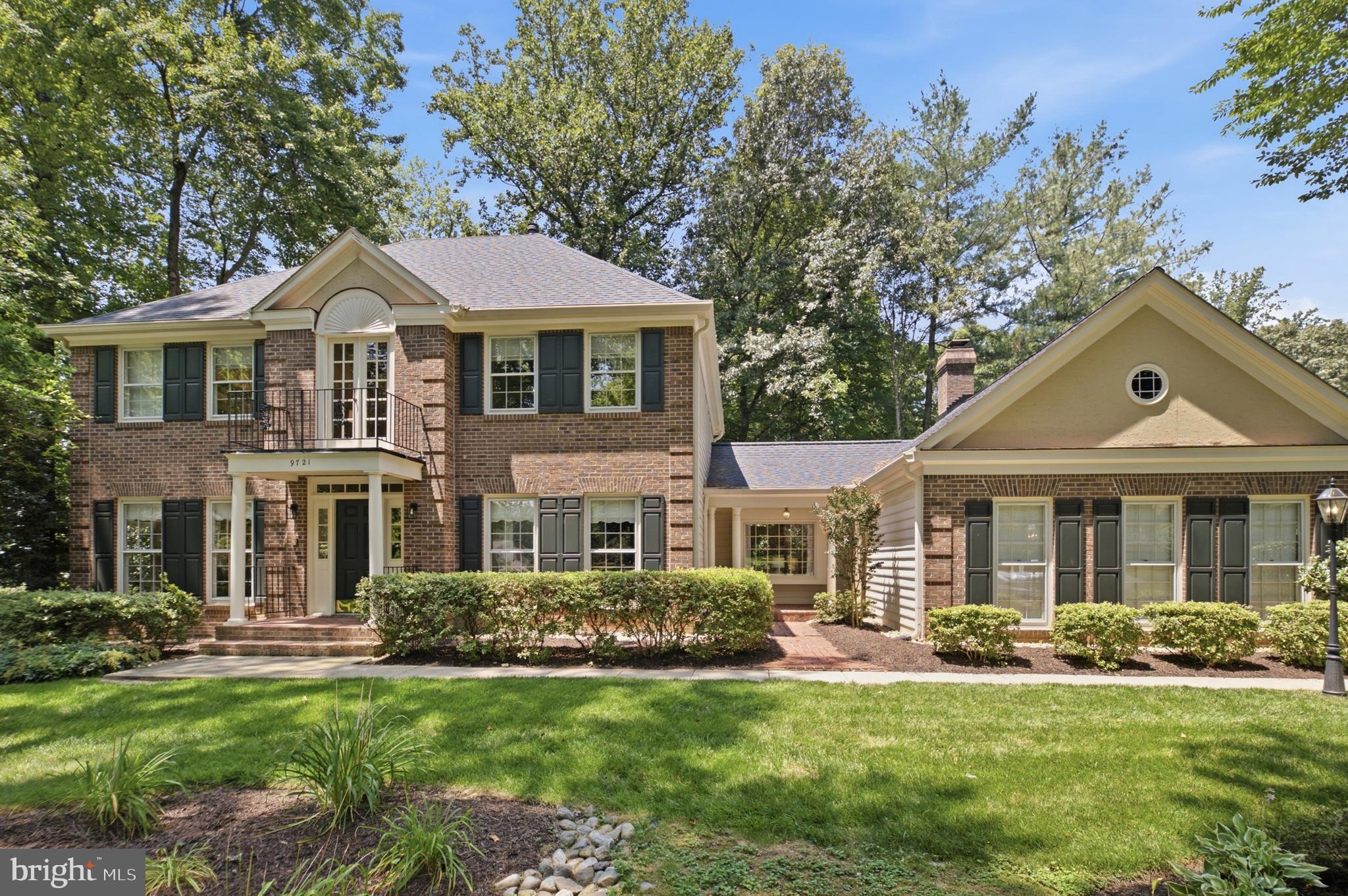 Welcome to this exceptional brick colonial in sought-after South Run, perfectly positioned on a beautiful corner lot surrounded by mature trees and lush landscaping. A grand two-story foyer welcomes you inside where gorgeous hardwood floors, extensive crown molding, chair railing, updated lighting, and timeless finishes create an elegant yet comfortable atmosphere.

The heart of the home is the beautifully updated kitchen featuring freshly updated cabinetry, granite countertops, center island, slate flooring, spacious table space, stainless steel appliances and a walk-in pantry!  It opens effortlessly to the impressive family room with soaring vaulted ceilings, built-in bookcases, and a stunning updated gas fireplace. French doors lead directly to incredible outdoor living spaces.  This all makes the perfect flow for everyday living and entertaining.

Upstairs you’ll find a spacious primary suite complete with a private balcony, sitting room, walk-in closet, and a beautifully renovated bath boasting updated cabinetry, countertops, a frameless glass shower, tile flooring, soaking tub, and updated fixtures. Generous secondary bedrooms are served by an updated hall bath with designer tile finishes. The WALK-UP lower level offers fantastic flexibility with a large recreation room including a bar area, built-in shelving, a finished den (guest room perhaps), full bathroom, workshop, generous storage and conveys with the basement TV and workbench.

Step outside and enjoy your own private retreat — a wonderful screened porch, expansive deck, flat grassy backyard, and mature landscaping that delivers exceptional privacy and shade, all enhanced by a smart irrigation system. Major updates include a new roof and gutters (2020), French doors (2020), kitchen flooring (2020), refrigerator and dishwasher (2020), furnace with air scrubber (2021), water heater (2023), garage doors and openers (2023), plus extensive interior and exterior improvements completed in 2026.

Located in the highly sought-after Sangster Elementary Blue Ribbon and Lake Braddock Secondary School pyramid, this home offers the perfect blend of timeless charm and modern updates in the coveted South Run community. Residents enjoy the community pool, swim team, extensive trails, parks, and neighborhood events, all while benefiting from a strong sense of community and serene privacy on a beautiful corner lot. Quick access to major commuting routes, Burke Lake Park, and everything the area has to offer makes this a winning combination. This home truly has it all — don’t wait, it won’t last long!