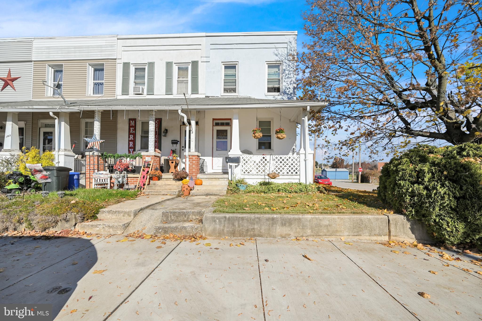 This sweet, end-unit home is located next to West York High School. There is so much light in this house! You will greet the home at the small front porch that leads into a large living room. There is a another living space that flows from this room that is a perfect dining space and even offers an enclave for a small office space! The next room is a spacious kitchen with tons of storage and even a space for a table there as well! A mudroom is just off of the kitchen that leads to a small back deck and private yard. There is a shed that can house the lawn equipment and tools too! Just beyond the yard is a paved driveway that can park two vehicles. The upstairs of this home offers three nicely appointed bedrooms and one full bathroom. The master bedroom offers LOADS of natural light and a large closet with additional storage space. The home has a full basement that is used for storage and houses the washer and dryer. This home has so much to offer and the flow of this space is so smooth and inviting. Come see the home before it's gone!