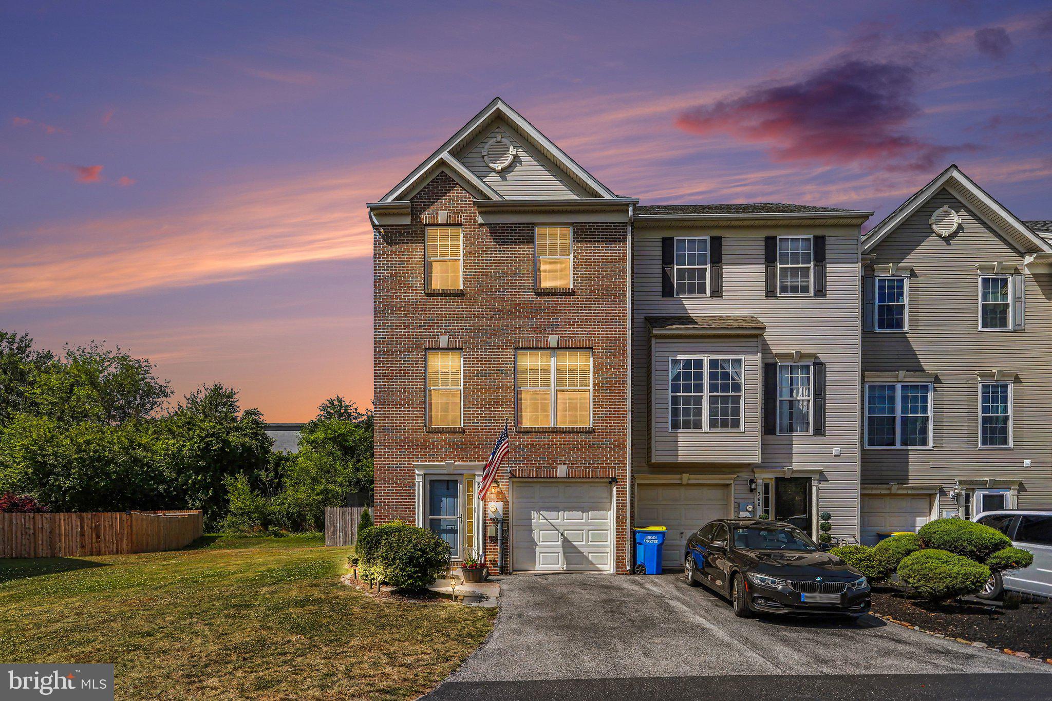 Wow! You will absolutely love this impeccably maintained and updated end unit home in desirable Biscayne Woods, an ideally located community in Dallastown SD within walking distance of shopping and dining, and just minutes to major commuter routes, I-83 access, parks and local favorites! The spacious and well-designed interior has been prepared for its new owners with recently upgraded flooring throughout, a bright modern kitchen with double pantries, butcher block island and breakfast bar, built-in coffee bar, a full complement of updated appliances, and oversized bar sink, plus updated bathrooms and more! The open and inviting first and second level layout make for effortless living and entertaining with a first floor family room and home theater, and a huge living room and dining room combo with glass doors leading to the the deck and privacy fenced yard, all within easy access to the eat-in kitchen.  Upstairs, three nice-sized bedrooms include a large primary suite with full en-suite bath and a walk-in closet with built-in organization system. Other thoughtful conveniences include built-in organization in the pantries and secondary bedroom closet, and a half bath and laundry on the first floor. Everything is 100% ready for you in this turn-key home, so you can move right in and enjoy peace of mind. Don't miss this great opportunity!