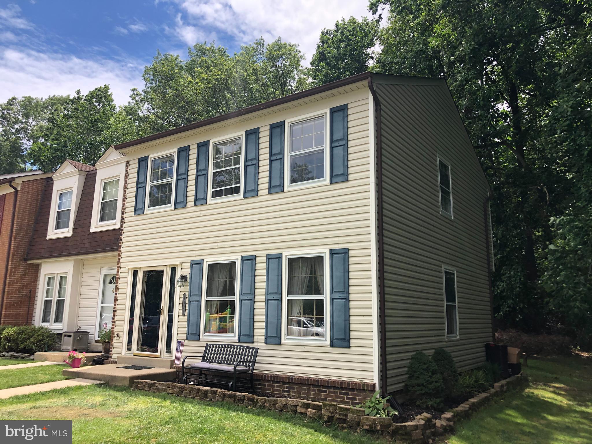 This updated and spacious end unit is conveniently located in sought after Woodstream.  Home has been completely painted top to bottom!  Move in ready!  Easy access to many community amenities and Franconia Metro.  Upper level features three bedrooms and two full bathrooms.  Large master bedroom suite.  Main level with updated kitchen, living and dining room.  Walks out to private back yard with storage shed. Finished lower level recreation room.  One assigned parking space plus lots of unmarked/ unreserved extra parking.   Property is currently tenant occupied and some updates will be performed once tenant moves out.   24 Month lease preferred.  Apply online.