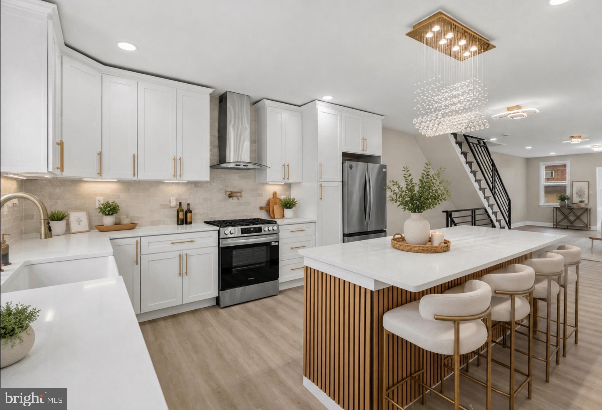 Welcome to this impeccably renovated West Oak Lane gem, where modern elegance meets exceptional functionality. This stunning home offers 5 spacious bedrooms, 3 beautifully updated full bathrooms, and an abundance of living space designed for today’s lifestyle.

Step inside and be greeted by two expansive living rooms, a dedicated office space perfect for working from home, and two charming fireplaces that add warmth and character throughout the property. The fully renovated interior showcases quality craftsmanship, a brand-new HVAC system, new roof, stylish finishes, and a gorgeous kitchen equipped with stainless steel appliances ready for everyday living and entertaining.

The fully finished walk-out basement provides additional living space, making it ideal for extended family, recreation, or a potential in-law suite. Enjoy outdoor living on the private rear deck, perfect for relaxing or hosting gatherings.

Parking is never a concern with ample parking available in the front, side, and rear of the property. Conveniently located in the highly desirable West Oak Lane neighborhood, this home offers easy access to La Salle University, Cheltenham, major commuting routes to the suburbs, private schools, shopping, dining, and public transportation.

Whether you’re searching for your forever home or your next investment opportunity, this move-in-ready property offers the perfect combination of space, comfort, location, and value. Schedule your private tour today and experience everything this exceptional home has to offer!