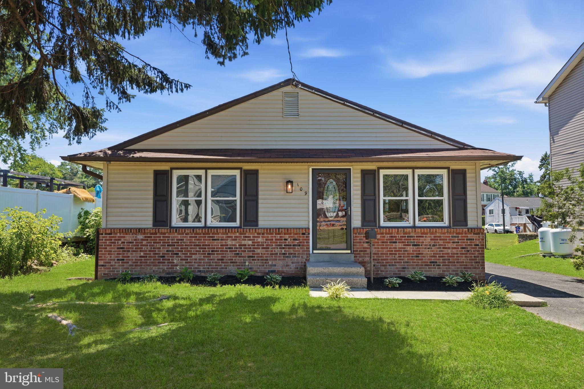 Welcome to 109 Castello Avenue—a beautifully renovated ranch home offering the convenience of single-floor living in the heart of Hatboro. This move-in ready home features 3 bedrooms, 1 full bathroom, and 1,230 square feet of thoughtfully updated living space.

Step inside to find fresh paint throughout the entire home and refinished hardwood floors that create a warm, bright, and inviting atmosphere. The brand-new kitchen is the centerpiece of the home, featuring new cabinetry, countertops, and a full suite of stainless steel appliances. The bathroom has been tastefully refurbished with modern finishes, and a completely new HVAC system provides year-round comfort and efficiency.

The home has also been upgraded with propane service, currently fueling the high-efficiency heating system and oven. Looking ahead, PECO is scheduled to bring natural gas to the street this summer, and the home has already been prepared for an easy conversion. A gas line has been run to the front of the home, and the gas appliances have been selected to allow for a seamless transition to natural gas once service becomes available.

The spacious basement offers endless potential with freshly painted walls and floors, making it clean, bright, and ready to be finished into additional living space, a home gym, office, or recreation room.

Whether you're a first-time buyer, downsizing, or simply looking for a turnkey home, this beautifully updated ranch checks all the boxes. Conveniently located near shopping, restaurants, parks, schools, and major commuter routes, this is one you won't want to miss. Schedule your private showing today!