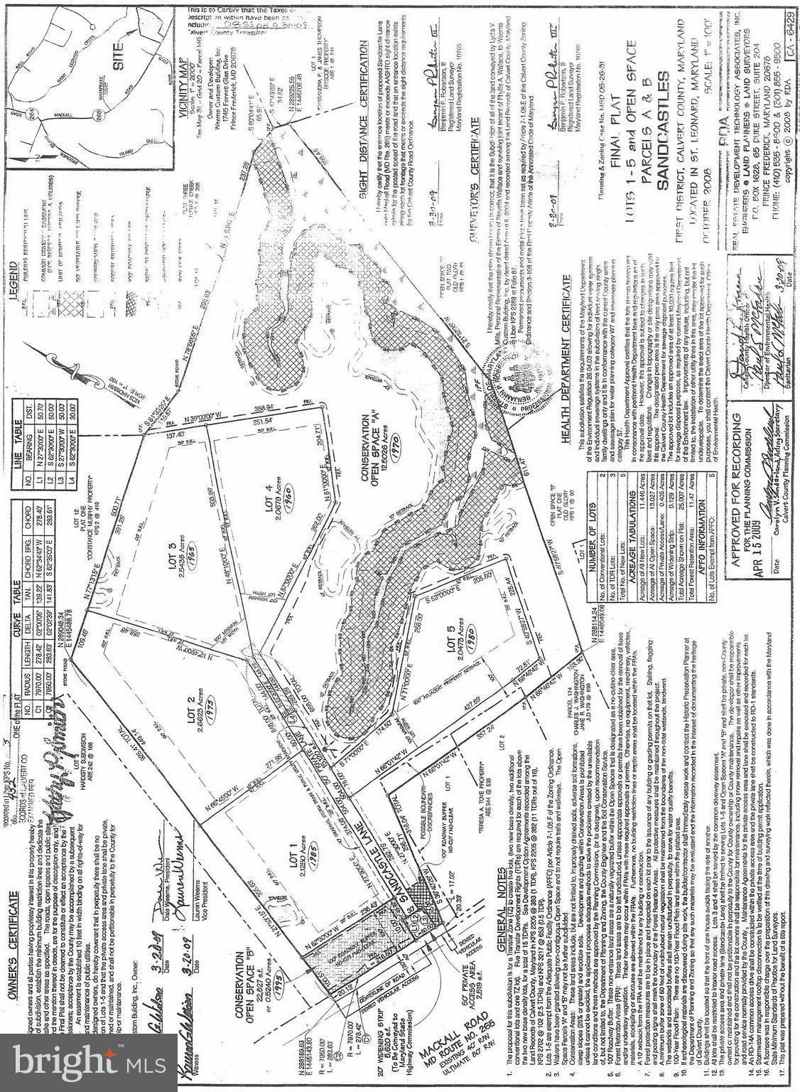 Beautiful, serene acreage in St. Leonard.  Private, small community living opportunity .  Build to suit.  Most engineering done. Plat recorded. come walk the lot and know it's potential.  Adjacent to nature preserve.