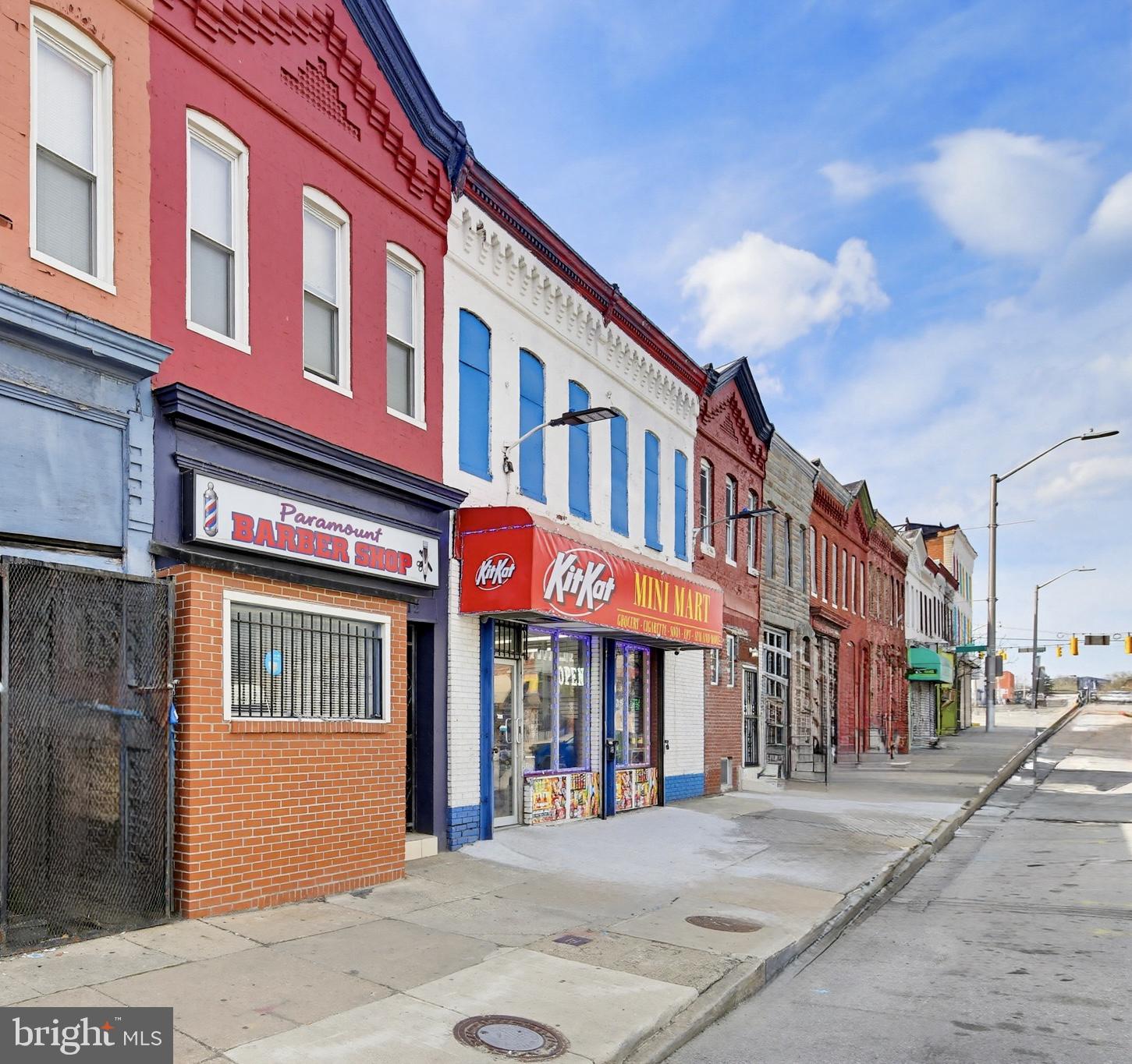 Welcome to 2712 Pennsylvania Ave, a renovated mixed-use opportunity in the heart of Penn North! Offering approximately 1,794 square feet across two levels, this modern, light-filled property is ideal for retail, office, or live/work use. The main level features an inviting storefront with excellent visibility, ample storage, and a large public restroom. Upstairs, the residential space offers a well-appointed 1-bedroom, 1-bath layout with a spacious kitchen, comfortable living area, and attractive finishes throughout. Conveniently located just blocks from Mondawmin Mall, near Druid Hill Park, and surrounded by local businesses, this property also offers easy access to downtown Baltimore, the Inner Harbor, I-95, I-295, and the stadium district. A versatile, turnkey opportunity in a prime city location. Easy to show!