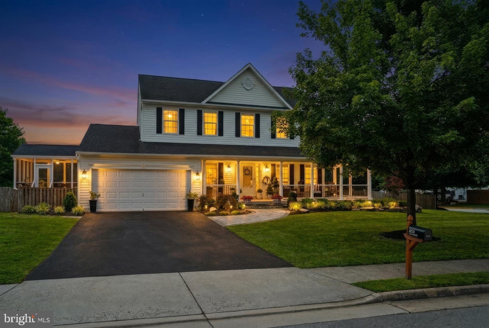 Meticulously maintained luxury home shows like a professionally designed model! Situated on a fully fenced corner lot with the most extraordinary landscaping in the community, this 5BR/3.5BA masterpiece has it all. Enjoy outdoor living on the covered wrap-around front porch or the relaxing screened-in side porch. The main level boasts a stunning, fully renovated kitchen with high-end custom cabinetry and a huge quartz island that flows into the family room. Escape to the primary suite featuring a custom walk-in closet and a totally renovated spa-like bath with a soaking tub and state-of-the-art shower. The finished lower level offers a massive rec room/theater space, bedroom, and full bath. Features a main-level laundry and an oversized 2-car garage with workbenches. See the docs section for a full list of extensive updates! Full video, photos and tour reel coming.