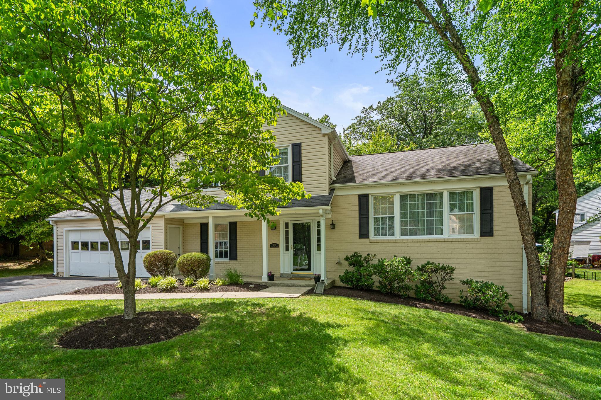 Welcome Home to 3201 Gold Mine Road. Your tour begins on one of the largest corner lots in the entire neighborhood, featuring an oversized two-car garage with a newly replaced door and outdoor living features centered around two large patios and an expansive retreat-like rear yard. When you enter the first level, you will find a large family room with a full-sized hearth and wood-burning fireplace, next to a generous half-bath, and a large entry-level first-floor bedroom that rounds out four full-sized bedrooms in this exciting one-of-a-kind floor plan. Wind your way around to the rear staircase and find a Laundry nook right next to a half flight of stairs up to the kitchen, formal dining, and a second huge living / family room with picture windows looking out onto the lush, meticulous landscaping. Another half flight up to two full baths and three full-sized bedrooms, giving the utmost privacy from your guests. The lower level boasts a rec room with a full walkout door that is ready for your gym or whatever you can imagine. Located minutes from Downtown Olney, some of the best shopping, Dining, Theatre, restaurants, and an Olney favorite car spa that is simply amazing.