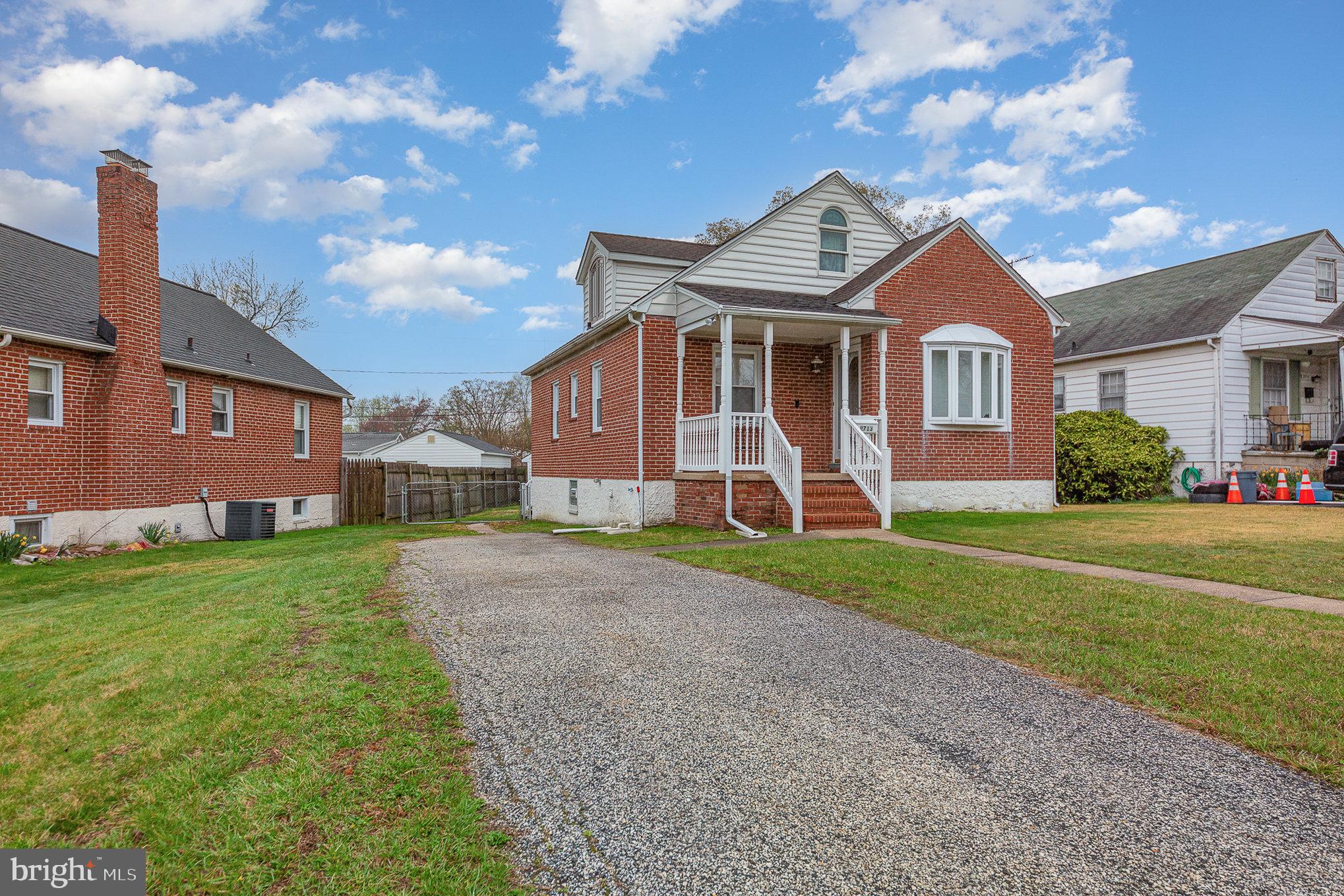 Deadline for offers is Sunday, April 13th at 3 pm    Charming All-Brick Cape Cod on Spacious Lot!  This delightful home features classic all-brick construction and sits on a generous lot with plenty of outdoor space. Enjoy relaxing on both the front and rear porches, perfect for morning coffee or evening gatherings. The fenced backyard is ideal for pets, kids, or entertaining. Convenient off-street parking with a dedicated driveway completes the package!