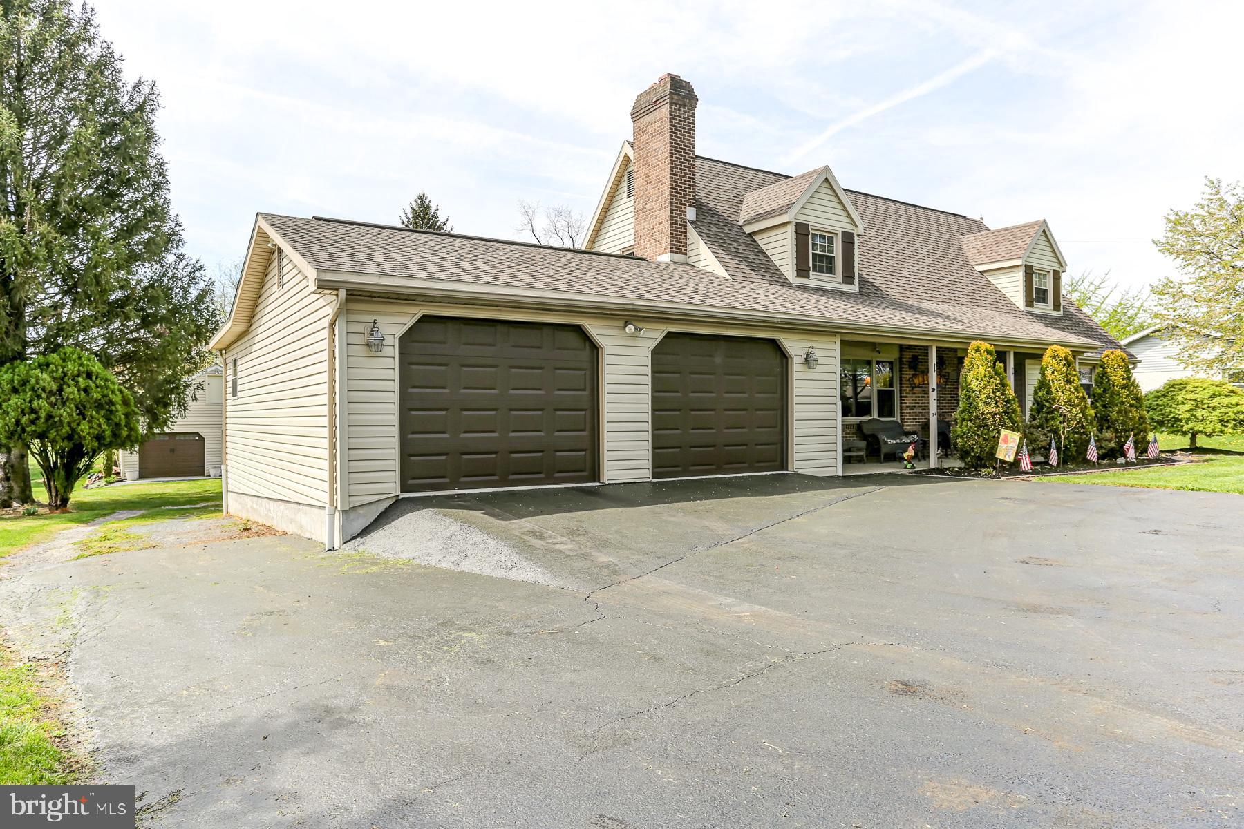 Experience the perfect blend of charm and modern living in this 4 Bedroom Cape Cod, nestled on a  1.21 Acre Lot. The interior offers plenty of space with 4 bedrooms and a partially finished basement.  One of the standout features is the lovely deck at the rear, spacious yard, and oversized  detached garage, offering plenty of space for hobbies, tools, or extra storage. The property also includes a partially finished basement that offers additional living space, home gym, theatre, or play area. Additionally, the home comes with a current solar system that was installed and paid for by the previous owners. This system generates a significant amount of energy leading to low electric bills and offering financial savings. The roof was replaced in 2016.  With its timeless appeal and beautiful outdoor space This  Cape Cod presents classic charm, a spacious layout and outdoor appeal!