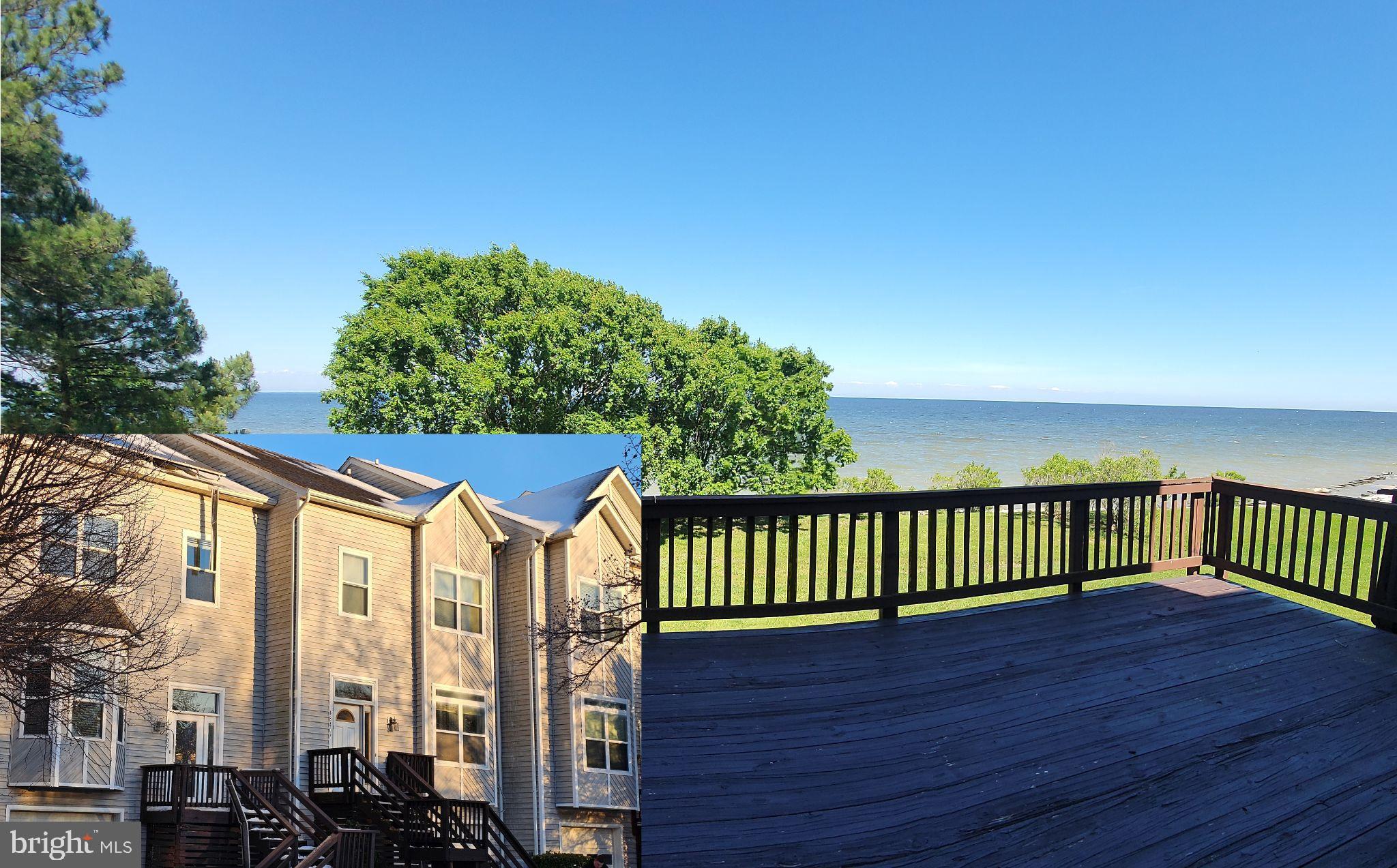 MOVE IN BY 8/1/2026! WATERFRONT LIVING MADE EASY! Excellent opportunity to own a townhome in the highly desirable Villas on Waters Edge. With one of the biggest Bay views in all of Cedar Cove, this 4-story home is ideal. The home is currently rented, and the lease transfers, so you'll have instant income. If you wish, you can continue to rent it as an investment property or move in later this year at lease end. Located just south of NAS Pax River and all the government contract companies, you are close to shopping, restaurants, entertainment, and more! Easy drive in and out. Step out the back door onto your patio and head out for direct access to the Chesapeake Bay! Turn left for private access to the Cedar Cove beach area, or head south for private access to the Villages beach area. Search for sea glass, shells, and sharks' teeth, swim, walk, build sandcastles, and enjoy the beautiful Bay! The main level features an open concept with a large area that can be used as a living room or split into separate living and dining spaces plus a half bath for guests. Just past the kitchen, step down to another large area that has room for an office/sitting/reading/play area as well as a breakfast area or game table. Step through the sliders onto the large deck overlooking the Bay. Upstairs are 2 bedrooms and a hall bath as well as the primary suite. Primary features cathedral ceilings, ensuite with large soaking tub and separate shower, 2 closets, a loft that can serve as an office/study, and a wall of windows to enjoy the views. Wake up wih the sunrise and sleep with views of the stars! The basement has a family room, another 1/2 bath, large laundry room, and access to the 1 car garage. To tie this up with a bow, roof 6 yrs old, (was replaced with a 50-year roof with hurricane ties, ice shield, and more), HVAC 2 yrs old, laminate flooring 3 years old, stove and dishwasher 2 years old, HVAC 2 years old, and commercial water heater with booster 2 years old. Contact listing agent for more details about this great opportunity!