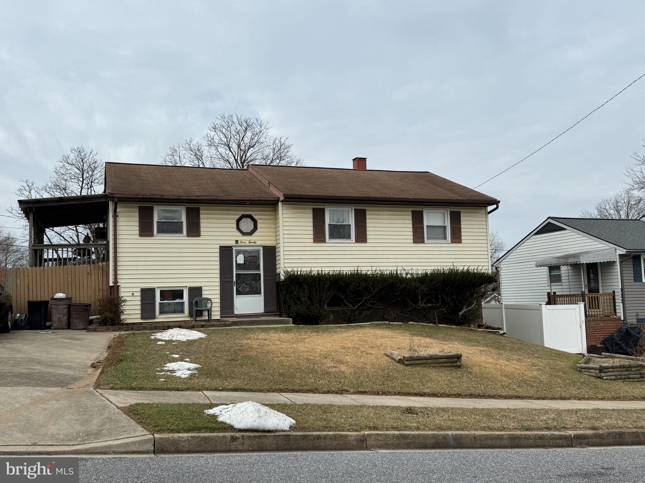 Split foyer home in the Suburbia area of Reisterstown is ready for your vision! Featuring 3 bedrooms, this home offers a fantastic opportunity to add your personal touches and make it your own! There is a lower-level addition- what a bonus! Enjoy the enclosed porch-perfect for year-round relaxation, there is also a rear patio for outdoor entertaining. This home offers both convenience and comfort with easy access to shopping, dining, and major commuter routes. This could be your chance to transform this home into a true gem! This property is being sold As-Is- bring your creativity and make it shine!