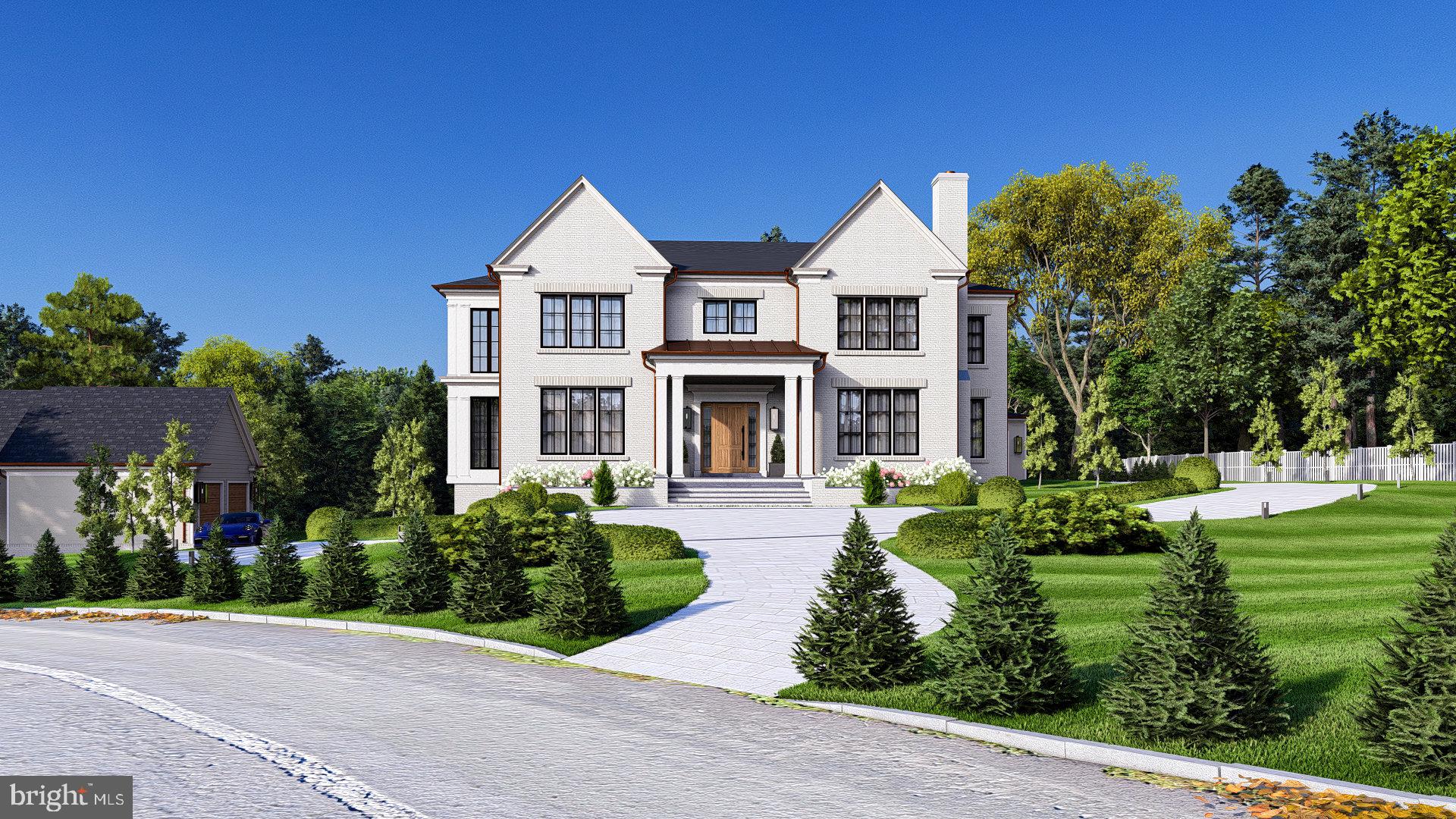 Positioned on a one-acre parcel within McLean’s coveted Salona Village/Ballantrae enclave, 6501 W Langley Lane is an extraordinary newly constructed Brush Arbor estate offering approximately 13,000 square feet, 6 bedrooms, 7 full baths, 3 half baths, 4 fireplaces, and an exceptional 5-car garage configuration, including a 3-car garage attached to the main residence and a detached 2-car carriage house that also serves as a luxurious pool house. Thoughtfully conceived in collaboration with Wellhouse & Co. and Jacobeen Architecture, the residence embodies timeless architecture, refined luxury, and exceptional livability through a masterful blend of elevated design, enduring craftsmanship, and sophisticated functionality. Spanning three meticulously curated levels, the home is complemented by a resort-style pool and architecturally designed pool house, creating an estate experience of rare distinction.

The main level offers a gracious sense of arrival, with an elegant foyer introducing beautifully appointed living spaces designed for both formal entertaining and everyday comfort. A stately library with fireplace and hidden speakeasy sits opposite a refined parlor, framing the foyer with sophistication. The formal dining room and living room open to an expansive veranda overlooking the grounds, creating an exceptional setting for gatherings and seamless indoor-outdoor entertaining. The stunning great room, anchored by a striking fireplace, flows seamlessly into the gourmet kitchen—the true heart of the home—with expansive workspaces, a statement center island, a fully equipped secondary kitchen, and a generous walk-in pantry. An elevator, thoughtfully designed mudroom, multiple powder rooms, and the attached three-car garage further enhance the home’s functionality.

Upstairs, five spacious bedroom suites include a remarkable primary retreat with private sitting room, dual walk-in closets, an elegant dressing vestibule, and spa-inspired bath. The primary suite also opens directly onto the upper-level veranda overlooking the beautifully landscaped rear grounds, creating a private outdoor retreat. Each secondary bedroom offers an ensuite bath and walk-in closet, while an upper-level family room and a spacious laundry room provides additional comfort and convenience.

The lower level is designed as a private recreational retreat, featuring an expansive game room with wet bar, sports simulator and lounge, spacious den, and a fully equipped fitness and wellness center complete with a sauna, cold plunge, and steam shower, creating a true spa-like experience within the comfort of home. A private guest suite with ensuite bath, along with extensive storage and utility spaces, completes this level.

Surrounded by beautifully landscaped grounds and elevated by a resort-style pool and carriage house, this distinguished estate showcases curated designer finishes, exceptional craftsmanship, and an incomparable indoor-outdoor lifestyle. Designed to function as a true extension of the home, the detached carriage house/pool house features a wet bar, fireplace, dedicated pool bath, second-level game room, and attached two-car garage.

6501 W Langley Lane represents the pinnacle of luxury living in one of McLean’s most prestigious and well-located communities.