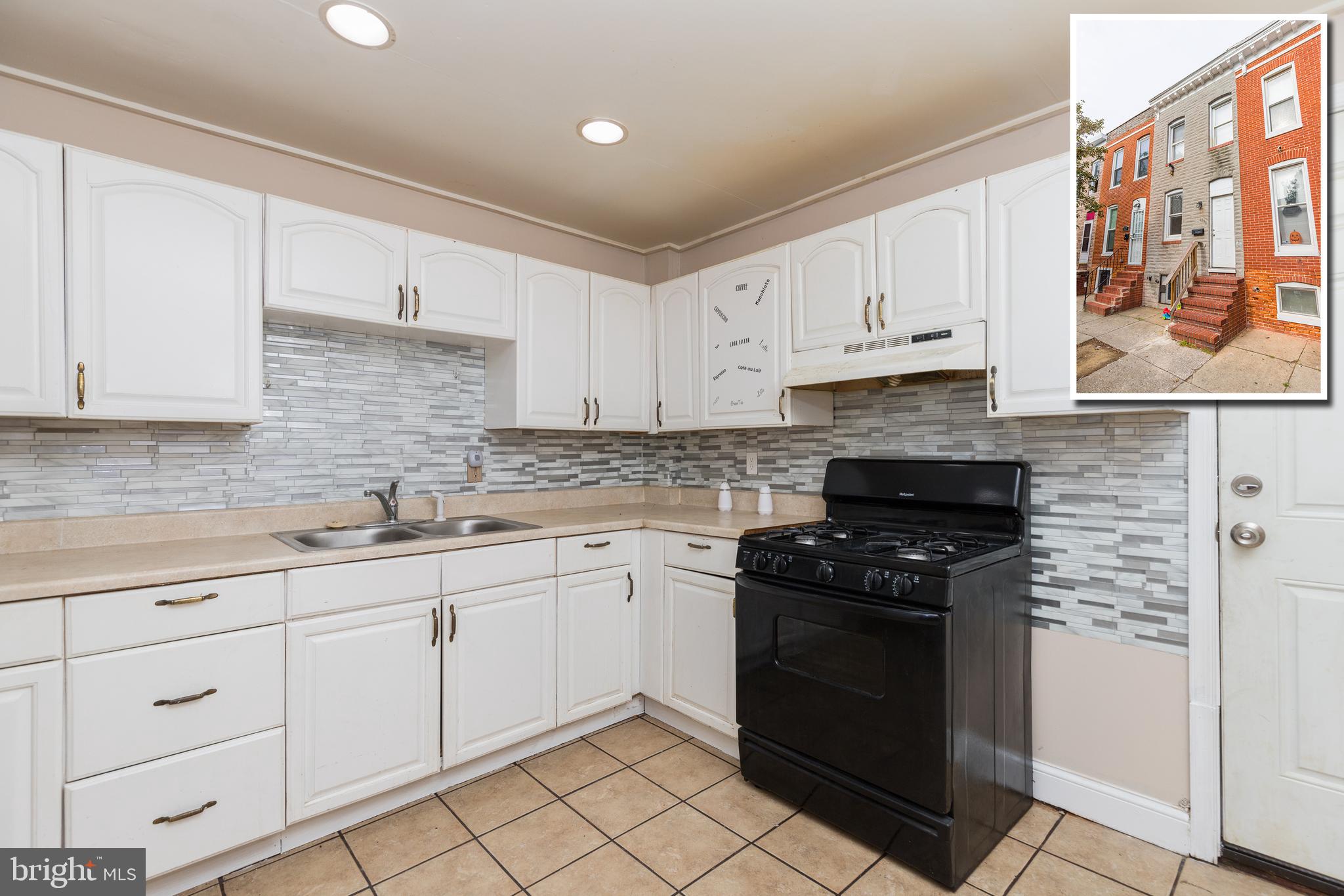 TURN KEY WASHINGTON VILLAGE ROWHOME WITH LARGE ROOM SIZES & REAR PATIO!  Main level with a spacious living room and dining area, and a kitchen w/ ample cabinet space, upper level with 3 bedrooms and 1 full bath, unfinished basement for storage, and a rear patio!  Incredible opportunity to add to your rental portfolio or for a home owner looking for some sweat equity.  Located close to UMMC, stadiums, and downtown Baltimore!