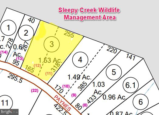 The community offers lake access for swimming, boating, and fishing.  Also enjoy the hiking trails, community pavilion, and baseball field! The community borders the Sleepy Creek Wildlife Management Area, where hunters, fishermen, and outdoor enthusiasts can take pleasure in nearly 23,000 acres of rugged terrain in the Eastern Panhandle of West Virginia.