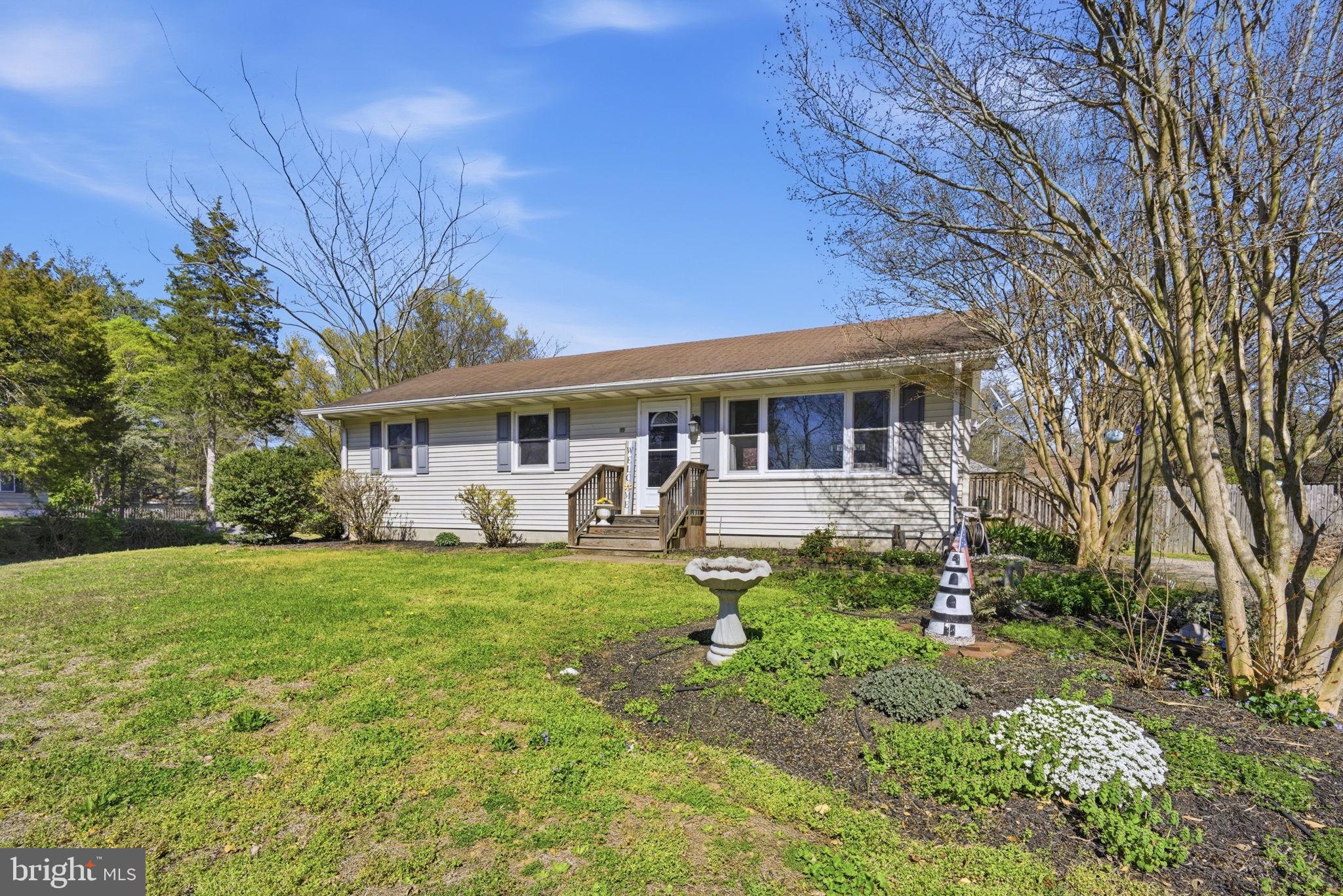 Located in the water-oriented community of Chester Harbor just outside of historic Chestertown, 154 Longfellow Drive offers the ideal blend of convenience and Eastern Shore living. This single-level home is situated on a cleared and fenced 0.34 acre-parcel and a voluntary HOA fee provides access to the community boat ramp and waterfront park. Less than a mile and a half from Route 213,  enjoy efficient commuting and quick access to Chestertown, Church Hill, Centreville, Easton, and Kent Island. Inside the home, enjoy an updated full bath, a new HVAC system and well pump, a six year old septic system (flushed in 2025), as well as a large, partially finished basement - perfect for storage.