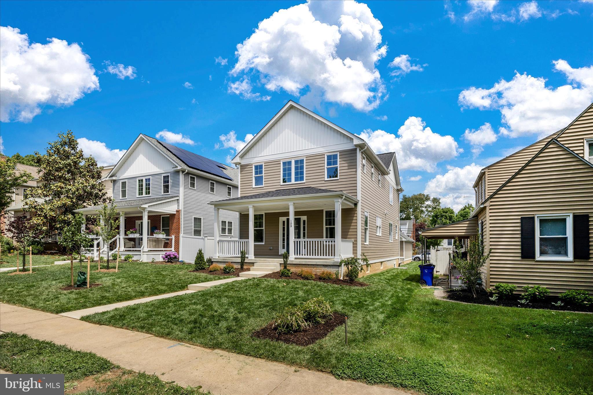 Newly custom stick-built home is the 35th project of the Frederick County Students Construction Trades Foundation.  Carefully guided and assisted by teachers and other professional contractors, this home was primarily built by students who participate in the program.   With every attention to detail, this home features amenities that aren't found in many new homes built today including gorgeous hardwood floors.  This gem includes four bedrooms (including a main level ensuite bedroom), and three full baths plus a powder room.   The great room, dining area, and kitchen are all super bright with the number of windows that allow an abundance of natural light, plus loads of recessed lights and pendant lights above the kitchen island.  The quartz countertops in the kitchen are absolutely beautiful and compliment the custom cabinets perfectly.  The kitchen also features a full-sized lazy-Susan in the corner, upgraded stainless appliances, a farmhouse type sink, soft close cabinets, and plenty of area for sitting at the island.  The dining area adjoins the kitchen and has a ceiling fan in addition to the recessed lights.  The main level ensuite bedroom can also be used as an office or den.  The laundry area includes a laundry tub and is just across from the mud room area.  There is also a back door in the mud room area that leads to a small rear porch with stairway to the back yard and garage.  
The second level features a primary bedroom with ceiling fan, recessed lights, and two walk-in closets, plus a wonderful full bath with double granite countertop sink and double-wide tile shower stall with sliding barn-style glass doors.  The flooring is also beautiful in the primary bath.   Two additional bedrooms with large closets share a full hall bath with tub/shower combination and sink with granite countertop.  At the top of the stairway there is a nice loft area which is great for reading or perhaps crafting.  
A  full unfinished basement awaits your creativity!  It has a 3-piece rough-in and an ingress-egress window should you want another bedroom The basement is also heated and has a door with stairs that are protected from the weather by a set of BILCO-type doors.  This home has 400-amp service and sprinkler system inside.  
The 2-car detached garage is accessed in back of the house through the alley and has a garage door opener and an outlet to charge an electric vehicle.  The parking pad will accommodate two cars as well.  The front yard was recently sodded and looks beautiful.  The railing around the front porch and wrapped porch poles makes the porch area very inviting to sit on and enjoy.  
This home comes with the standard Maryland 1-year Builder Warranty and includes an 8-week walk-through, and a 1-year walk through.  The home was built following NAHB Guidelines - 5th Edition (copy in documents section).  The seller has supplied a list of features and specs which is included in the disclosure documents, but some of the amenities include:  400 AMP service, 100 AMP garage service, 50 amp car charging circuit installed,,  dual systems DC inverter heat pumps for main and second level,  closed cell foam sealed floor bands and ceilings for a tighter more energy efficient house envelope, solid 3/4" red oak nail down and sand-in place flooring on the main level and second floor loft, craftsman-style window and door trim versus drywalled corner at windows, 5-panel doors, floor and wall tile in all full bathrooms, wider custom stair wells (42") ,  oversized baseboard trim throughout main and second level, granite and quartz counter tops, pedestal sink in the main level powder room, and ring doorbell.  The tax bill included in the documents only reflects the lot without any improvements.   
This home is one you won't want to miss!  *** EQUAL HOUSING OPPORTUNITY *** INFORMATION IS BELIEVED TO BE ACCURATE BUT SHOULD NOT BE RELIED UPON WITHOUT VERIFICATION, ACCURACY OF LOT SIZE, SQUARE FOOTAGE, AND OTHER INFORMATION IS NOT GUARANTEED.