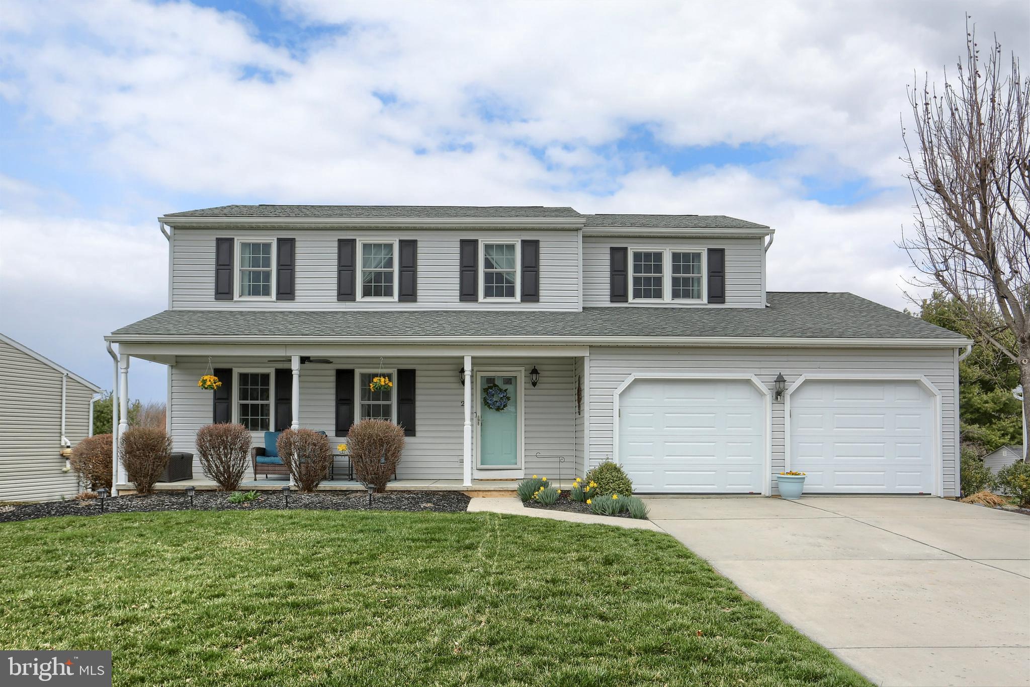 OFFER DEADLINE: MIDNIGHT 4/5.   Welcome to Trindle Spring! This stunning 4-bedroom, 2.5-bathroom home features numerous updates and renovations. The sellers have replaced the roof, windows, garage doors, A/C, furnace and hot water heater. The kitchen features stainless steel appliances, a subway tile backsplash, a waste cabinet, and a kitchen bar and an island, complemented by solid surface countertops. Cooking buffs will love the gas stove. A long list of appliances convey. The formal dining room was converted to a kitchen annex with a wall of cabinetry to and a wine cooler, adding functionality and style. The versatile living space in the front of the home is currently used as a dining room but could easily be transformed into a living room. Upstairs, the master bedroom includes a walk-in closet with organized storage and an ensuite bathroom with double sinks and quartz countertops. There are three additional bedrooms, hall bath, and a convenient laundry area in the spacious hallway. A professionally finished lower level offers a large storage area with a cedar closet. Step outside to the deck overlooking a newly fenced yard, perfect for outdoor entertaining and sunset views. Privacy is enhanced by the expansive common area just beyond the property. This home is ideal for anyone seeking a spacious, well-maintained property in a lovely community, with the convenience and safety of sidewalks, no HOA, and centrally located in the Cumberland Valley School District. Don't miss the chance to make this beautiful house your new home! The seller is providing a pre-listing home inspection report and an AHS Home Warranty.