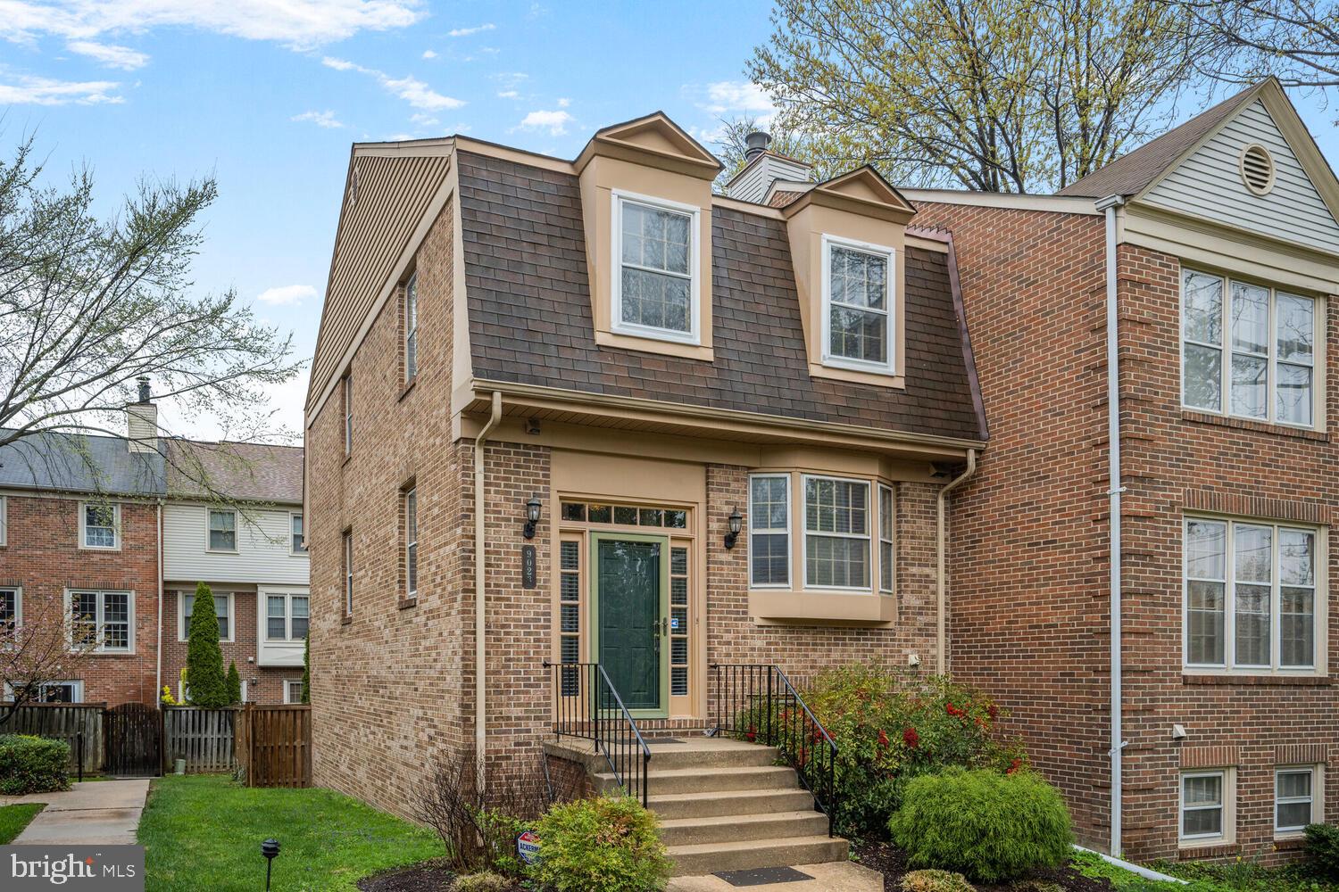 Welcome to this spacious 4-bedroom, 3.5-bathroom end-unit brick townhouse offering over 2,190 sq. ft. of finished living space across three levels, including a fully finished basement. Situated in the highly sought-after Woodside community, this home features a gourmet kitchen with granite countertops, stainless steel appliances, and a modern tile backsplash. Hardwood floors flow throughout the main and upper levels, complemented by oversized windows that bring in plenty of natural light.

The main level offers a formal dining area, a large living room, and a stylish powder room. Upstairs, you'll find a generously sized primary suite with mirrored closets and an en-suite bath, plus two additional bedrooms with updated flooring, bold accent walls, and ample closet space. The finished basement adds even more versatility with a fourth bedroom, a cozy fireplace, a full bath, and walk-out access to a fenced stone patio, perfect for entertaining or relaxing in privacy.

The charming brick facade, landscaped front yard, and added privacy of an end unit enhance the appeal of this home. The property also includes dedicated parking spaces #27 & #28 and is ideally located just minutes from Downtown Silver Spring, with easy access to shops, dining, and entertainment. Commuters will appreciate the close proximity to the Silver Spring Metro station and quick access to Washington, DC.

Located within the highly regarded Woodlin Elementary, Sligo Middle, and Einstein High School districts, this home seamlessly blends comfort, space, and an unbeatable location.

Don't miss out and schedule your private showing today!
