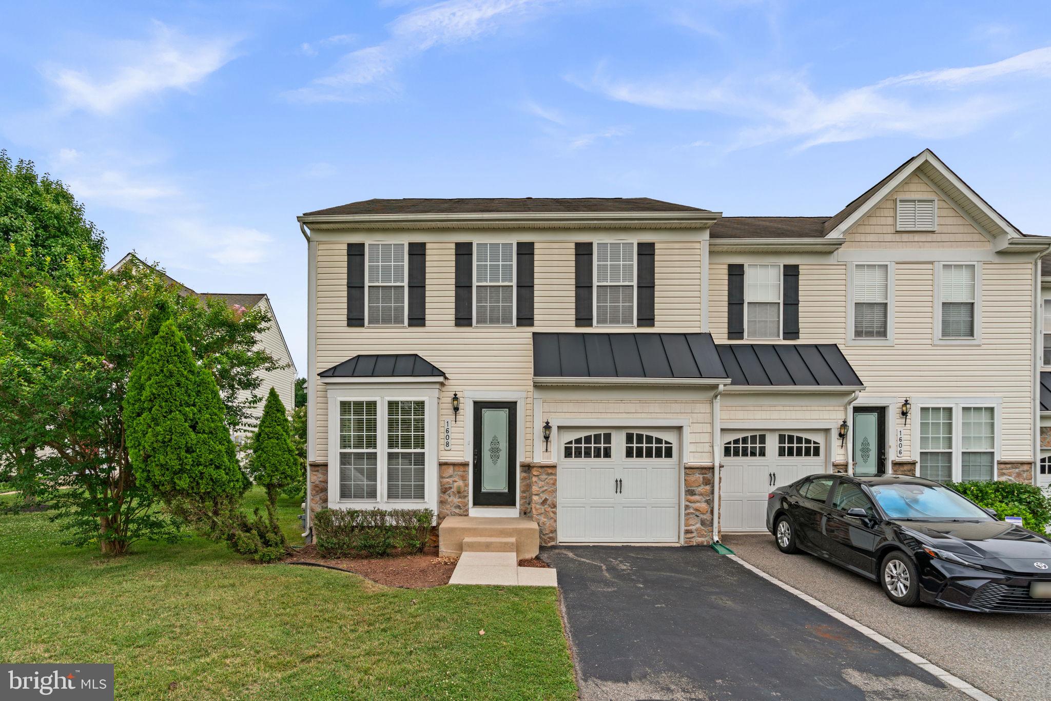 Villages of Dorchester's finest 4Bed/3.5Bath end of row is finally here and ready to impress! 2,199 sqft freshly painted neutral + new carpet/padding + 2025 furnace + Tricorn Black front door + pressure washed lead sidewalk/rear patio + garbage disposal on the way + whole home in-ceiling audio system + fenced in backyard + 2023 window treatments throughout! Party starts in the warm and welcoming entry with gorgeous hardwood floors and the perfect Living/coat closet/Powder in place! Celebrate some more in the sunlit Kitchen/Dining/Keeping trio over meals prepared in the gas powered Kitchen, featuring granite countertops, cabinets galore, stainless steel appliances, 2025 refrigerator, built-in microwave, organized pantry, recessed lights, and access to the private patio oasis for fab entertaining! Also on this floor is a sweet Mudroom with side by side  Laundry! Rest and recharge in your very own Primary Suite with vaulted ceiling + walk-in closet + 5-piece bath! Down the hall are two generously sized bedrooms with shared Tub bath/Linen! Look forward to the amazing basement, offering a Rec room + Room ideal for Guest area/Home Office/Gym + Full bath + under stairs storage! Get excited for the cul de sac as well as neighborhood tot lot/clubhouse/pool/volleyball court/sidewalks! Hooray for plenty of parking in the front load single garage with driveway fit for three! Enjoy being close to Costco, Walmart, Arundel Mills, all things Hanover + Severn + Elkridge + Jessup + Columbia, Route 175, Route 713, I-295, Route 174, Route 170, I-95, Route 32, Route 100, Jessup Dorsey Park, Fort Meade, BWI Airport, and UMBC! See you soon!