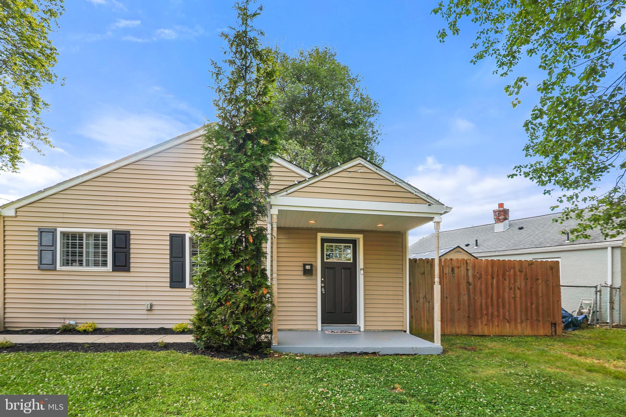 This 3 bed 1.5 bath is ready to go. This unique property has an additional half bath, walk-up attic and  is almost 400 sq feet larger then a majority of the homes on this block.  This freshly painted rancher provides one floor living at its finest, but has the ability to add a bonus or 4th bedroom in the attic space as your family grows. The backyard offers a large patio for entertaining on warm summer nights. Priced to sell and ready for you.