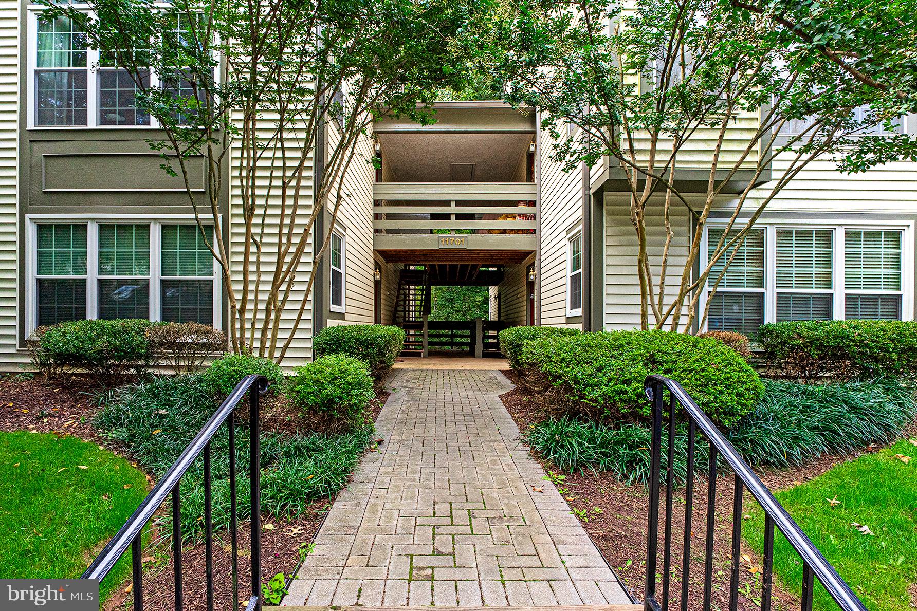 Available May 25th. Beautifully renovated 2Bed/1Bath condo at Reston's Bristol House. This ground level condo has an open floorplan & has luxury vinyl floors throughout. Updated kitchen includes granite counters, stainless steel appliances, white shaker cabinetry w/ slide-out shelves & recessed lighting. Owners' suite w/ large walk-in closet & separate vanity sink. In-unit washer & dryer. Flagstone patio is accessible from the living room or either bedroom. One reserved parking (#103) in front of the building and unassigned parking available. Rent includes trash & water. Access to Reston Association amenities. Pets on a case-by-case basis.