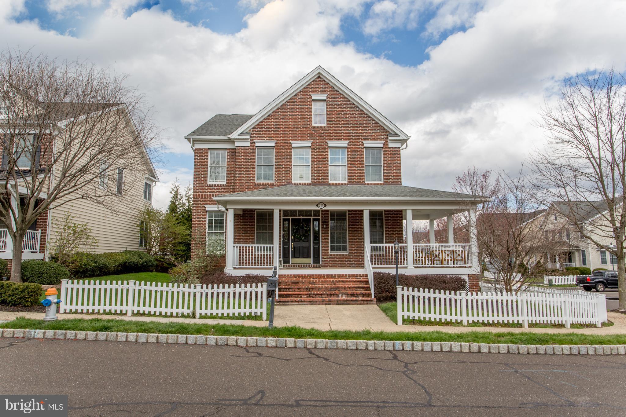 Welcome to the beautiful New Britain Walk community, where a stunning tree-lined street sets the tone the moment you arrive. You'll instantly fall in love with the character and charm that surrounds this picturesque neighborhood.

Step inside to a bright, welcoming foyer that offers a seamless flow throughout the main level. To one side, the spacious living room provides a cozy space for relaxation and entertaining, while a private office nearby offers a quiet, dedicated workspace. Opposite the living room, the formal dining room is perfect for hosting family meals and special occasions.

The gourmet kitchen is a chef’s dream, featuring modern appliances including a gas cooktop, a brand-new oven/microwave combo, refrigerator, and dishwasher. An eat-in area, a generous pantry, and a large, tiered island that opens to the family room make this space ideal for both everyday living and entertaining. The family room, anchored by a cozy fireplace, also offers easy access to one of the largest yards in the neighborhood — perfect for outdoor gatherings and relaxation.

Fresh paint and newer carpeting flow throughout the first and second floors. Upstairs, the convenience of second-floor laundry (washer and dryer included) enhances daily living. The primary suite offers a spacious walk-in closet, an additional laundry closet, and a luxurious en-suite bathroom with dual sinks, a soaking tub, and a stall shower. Three additional well-sized bedrooms each offer excellent closet space and share a full hall bathroom.

The large, unfinished basement provides ample storage space and potential for future customization.

Located just minutes from Doylestown, Montgomeryville, and Peace Valley Park at Lake Galena, this home offers easy access to outdoor recreation, dining, shopping, and cultural attractions in Bucks County. Golf enthusiasts will appreciate nearby public courses, and commuters will love the convenient access to major routes and the Chalfont train station.

Don't miss this opportunity to rent a home full of charm and modern amenities in the award-winning Central Bucks School District!