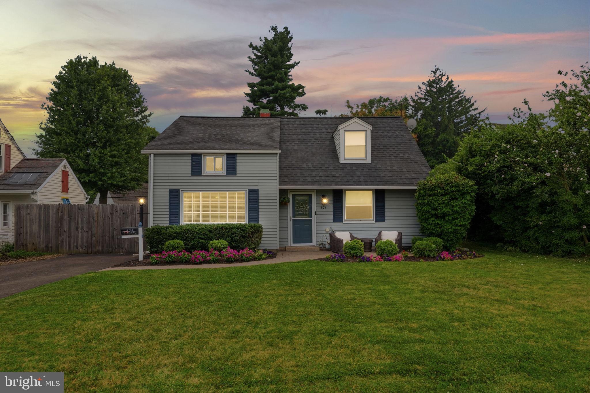 Welcome to 404 Tanner Road, a move-in ready, 1,200-square-foot Cape Cod style home located in Upper Moreland School District. The exterior features a two-car driveway and a front patio setup that compliments the property's clean curb appeal. Step inside to the living room that naturally flows into the updated eat-in kitchen. Off the kitchen is a conveniently located screened in porch and  adjacent laundry room. The porch allows for a cozy place to enjoy coffee in the morning , or use it as a convenient space for outdoor related storage. The rear yard is built for outdoor enjoyment, highlighted by a large paver patio alongside a flat lawn area and a practical storage shed. Back inside, the main floor layout continues from the living room to a generously sized primary bedroom, a second bedroom, and a full hall bathroom. Upstairs, the second level offers a third bedroom along with a dedicated flex room equipped with built-in cabinetry, making it an ideal choice for a home office, children's playroom, or walk in closet space. Similar style homes in the neighborhood have used some of this flex space to add a second bathroom. Adding to its exceptional location, this property offers incredible walkability, situated just a short walk away from the elementary and middle school. With its functional layout, great outdoor spaces, brand new roof, and excellent location, this home is ready for its next owner. Schedule your showing today or join us for the Open House Saturday July 25th from 10am-12pm or Sunday July 26th from 11am-1pm!