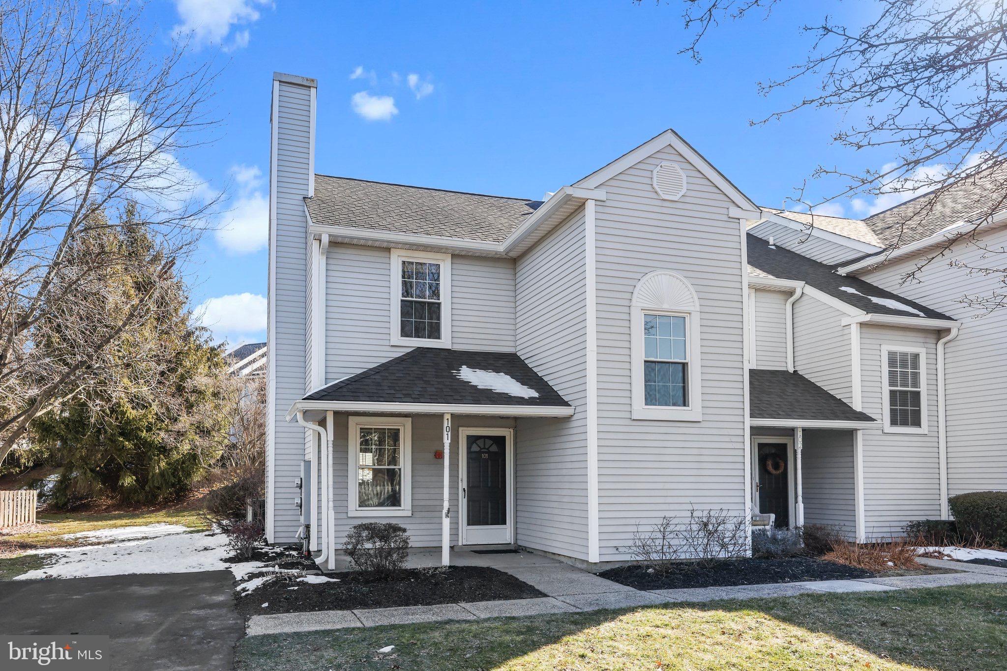 Desirable Country Bend in Council Rock North with  easy access to downtown, makes this a great place to live! This homes location in the development is nice as it sits across from the tennis courts and the basketball courts, so there is a good feel of open space from the curbside. Park in one of the 2 designated driveway spaces as well as ample parking for guests due to the courts curbside. The entire house has been freshly painted throughout. The main level is generous in size for lounge space as well as nice table space. The half bath has been new remodeled with flooring, vanity and toilet. The kitchen has hardwood black cabinets ample counters,  and window to the fenced in deck area, complete with storage closet. The upstairs has two very nice sized bedrooms with great closet space and 2 Full Baths  for ease and privacy. This place is fresh and ready to move in! 12 month lease at minimum. Do not hesitate, now is the time to make this location your next stop. Call for a showing now.