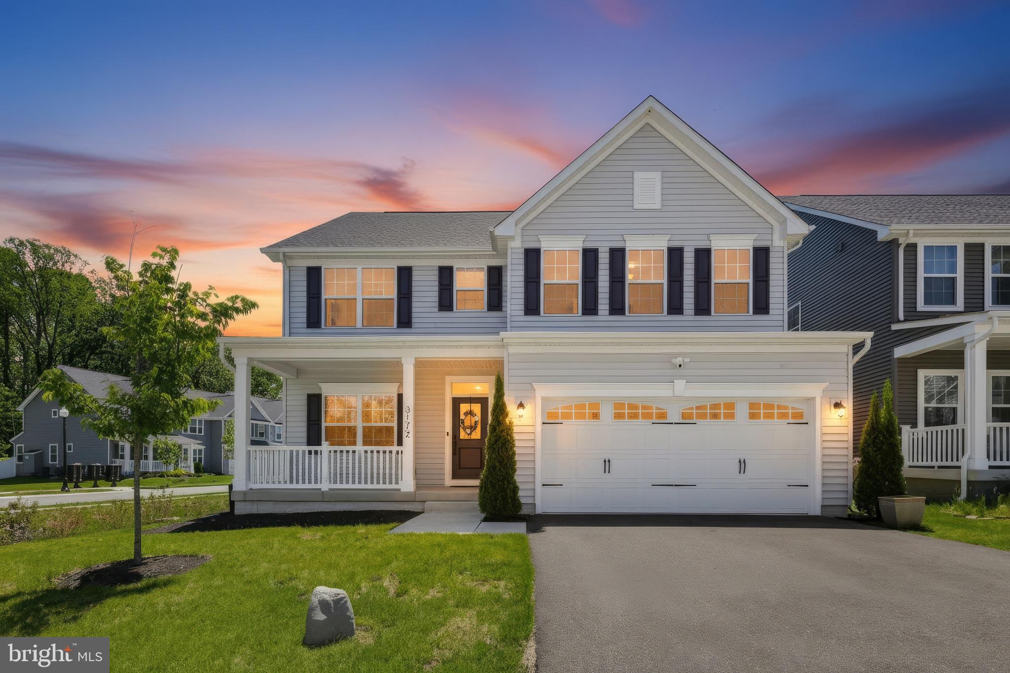 Enjoy all of the benefits of new construction without the wait or added costs. 3172 Dodder Way offers the perfect blend of functional living space and resort-style amenities in the highly sought-after Two Rivers community. Built in 2022 by Ryan Homes, this Hudson floor plan features almost 4,000 square feet with 4 bedrooms, 3.5 baths, and a 2-car garage. The main level offers exceptional flexibility with both a private home office and additional flex space with built-ins, ideal for a playroom, or formal sitting room. The open-concept layout flows seamlessly into the main living areas, with a dream Chef’s kitchen centered around it all. Finished with quartz countertops, espresso cabinets, full size pantry and a stainless-steel appliance package. Upstairs, the spacious bedroom level provides comfortable accommodations throughout. The Primary bedroom showcases a tray ceiling, two massive walk-in closets and a luxurious en-suite. Three more bedrooms, a shared hall bath and dedicated laundry room round off the upper floor. The finished walk-out basement expands the home’s functionality with a secondary lounge area, full bath and huge storage room. Outside, the homeowners have enhanced the property with a covered deck, paver patio and fully enveloped the lot with a privacy fence. Residents of the Two Rivers community enjoy access to pools, clubhouse amenities, fitness facilities, walking trails, playgrounds, and more, all while being conveniently located near major commuter routes, shopping, dining, and everyday conveniences. Schedule your private showing today!