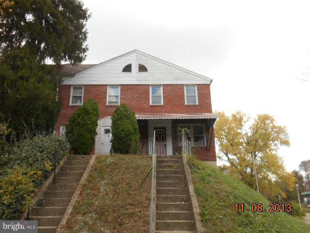 Charming End of group brick attached row home located near Uplands park.  3 bedrooms 1 Full Bath.  Spacious Full Basement  unfinished.  Deck perfect for entertaining barbecues in the summer time.   Close to Route 40 and 695.
