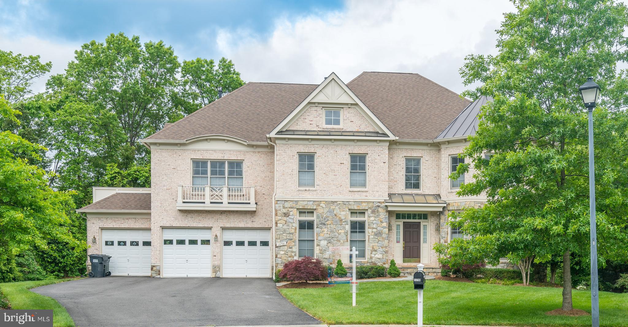 Imagine a quiet neighborhood, cul-de-sac, and homesite backing to trees in a central Chantilly location. Feel at home in the community park and walking trails, or spend your time at the splendid oversized Trex deck with Gazebo overlooking vast green space. That is what we are offering -- don't miss out on this opportunity! This magnificent 4 sides brick and stone property can be your next home & has it all -- Great Location, Premium Lot, Open Floor Plan, and Top School District, with oversized three car garage and completely finished three levels. This exquisite home in this beautiful community features: **Main Level** - Inviting two story foyer leading to curved staircase with custom stair rail; upgraded (bamboo) & gleaming hardwood floors throughout; magnificent two story family room with the finest custom drapery and fireplace, perfect for entertaining; library with custom built-in bookcase and gas fireplace; luxurious kitchen with custom cabinets, butler's pantry, stainless steel appliances and oversized island with granite countertops; beautiful dining room & living room with crown molding, chair rail, chandelier, gas fireplace **Upper Level** - Owner's suite features a spacious bedroom with vaulted ceiling, and french door access to a private balcony overlooking green space; a sitting area with gas fireplace, wet bar and two walk-in closets; and a luxurious master bathroom with whirlpool bathtub and his & hers double vanity, vaulted ceiling and upgraded tile **Lower Level** - Fully finished walkout basement boasts a media room with projector; huge recreation room with wet bar; den, bedroom, and bonus multi-purpose room with coffered ceiling & beautiful hardwood floor; and last but not least, a spa-like full bathroom with steam sauna, heated marble floor and marble walls offering total relaxation. **Sprinkler system, Security system, Fresh paint & much more! **This luxury Grand Rembrandt model offered by WCI/ Renaissance homes is a step above them all and shows beautifully.
