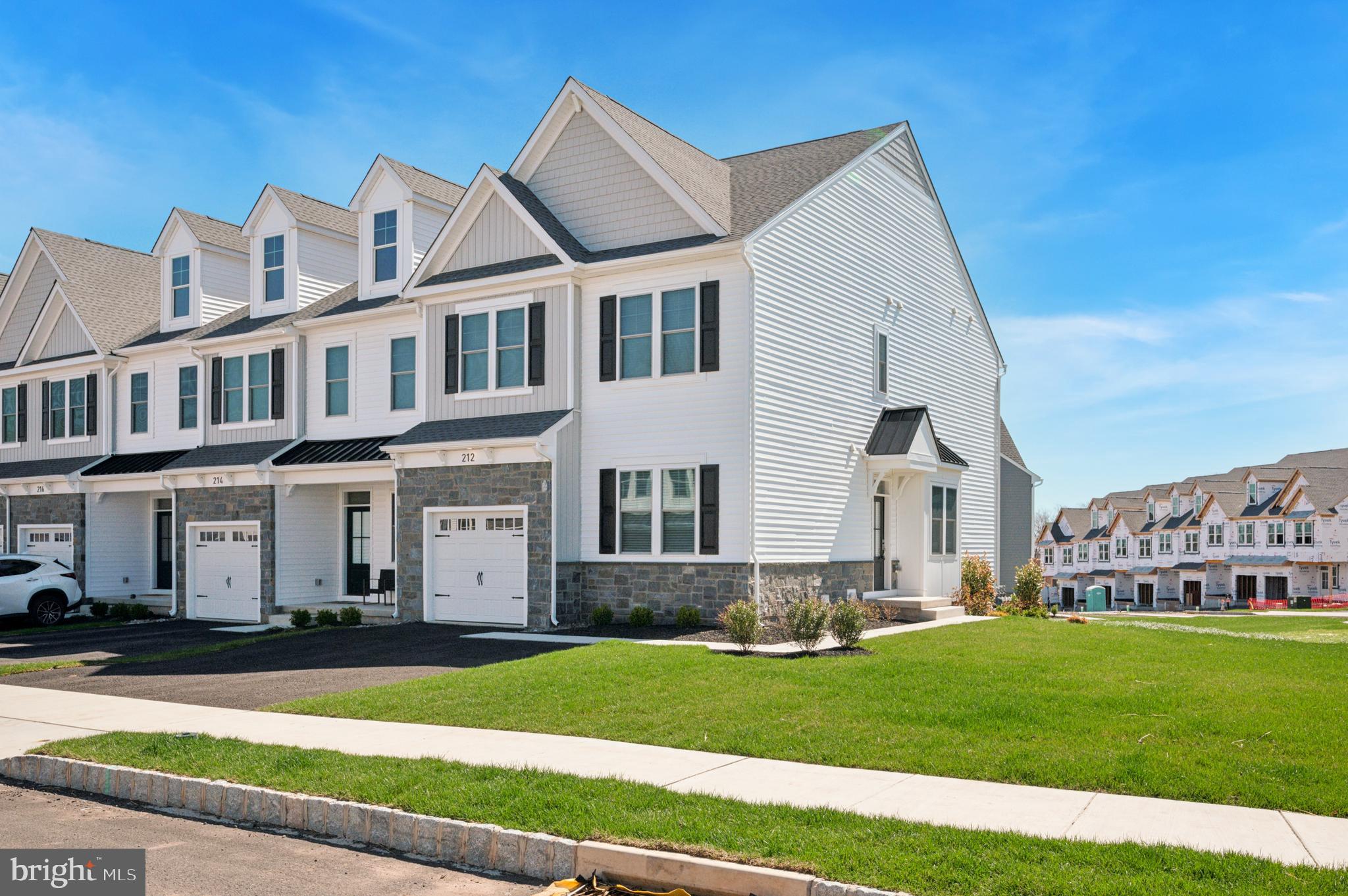 Here's your opportunity to live in a brand NEW construction property !! This 4 bedroom, 3 bath lovely End-Unit townhome in a super convenient location at Highpointe at New Britain, a newly built townhome community is MOVE-IN ready ! Bright, sun drenched and spanking new - you will love to call this HOME. A private covered entrance on the side of the building leads to the main door. Enter the main floor into an open floor plan with entry foyer, living room, dining room and large modern kitchen w/42" cabinets, stainless steel appliances, gas cooking, quartz countertops, tile backsplash, huge pantry and more. Step out onto the composite deck through a door in the living room. A full bathroom and 4th bedroom on this main level ensures comfort and privacy for all your guests. You may choose to use this room as a study/office as well. An attached garage completes this floor. The second floor has a generous primary suite with a cathedral ceiling, walk-in closet and primary bathroom with double vanities and all upgraded tile and fixtures . Two additional bedrooms and a guest bathroom on this floor. The second floor Laundry is not a closet but a decently sized room. This charming neighborhood is well spaced with plenty of guest parking. Owner pays association dues. Access to highways, train stations, shopping, schools, hospitals is mere minutes away. Don't wait - schedule your tour today !!