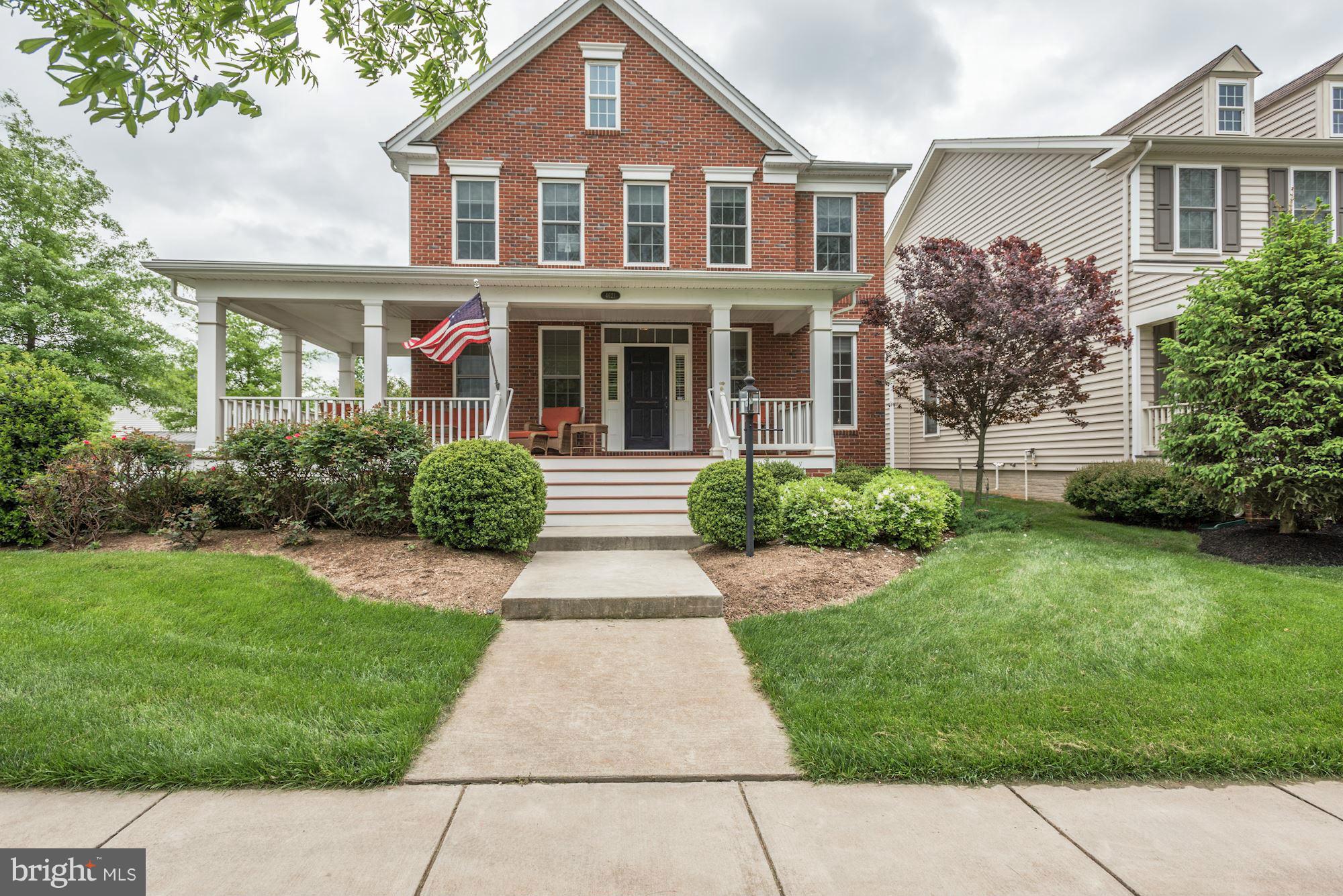 GORGEOUS BRICK FRONT YALESVILLE MODEL FACING TREE LINED BOULEVARD. THIS HOME IS LOCATED IN DOMINION VALLEY'S AMENITY RICH COMMUNITY. THE HOME BOAST 5 BDS, 3.5 BAS, GOURMET KITCHEN W/UPGRADED CABINETS, GRANITE & STAINLESS APPLIANCES. BEAUTIFUL HARDWOOD FLOORS THROUGHOUT THE MAIN LEVEL. LARGE OWNERS SUITE W/LUXURY BATH. FULL FINISHED BASEMENT AND WONDERFUL WRAP FRONT PORCH FOR RELAXING.
