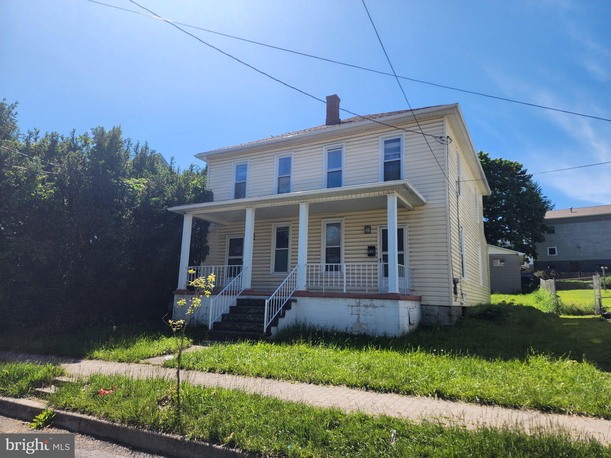 Great duplex in Frostburg ready for a new owner.  Each side has 2 bedrooms and a bath upstairs.  The 135 side has an extra bathroom off of the kitchen.  Both units are plumbed for laundry in the main level.  The siding has been updated but needs cleaned.  All appliances convey.  There is an amazing 2 car garage in the back yard that will need some improvements, but is very solid.  This unit has been maintained with the city of Frostburg and should be in compliance with rental regulations.  Check with the city to confirm.