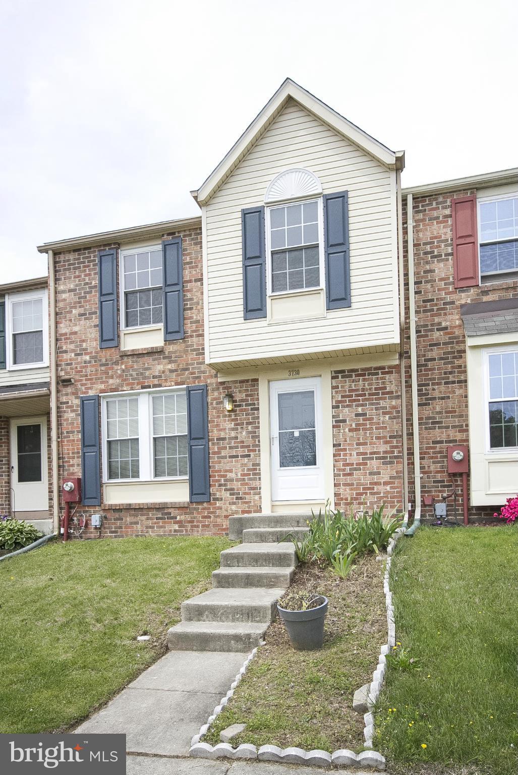 Huge reduction! Move-in ready, this well maintained Nottingham townhouse has replacement windows, 4 yr old roof, brand new hot water heater and stove, recent HVAC system, new carpet and paint. Comb living/dining room has sliders to deck and rear yard. 2 large master bedrooms both enjoy full bathrooms. Finished basement with family room and a half bath. Seller help available.