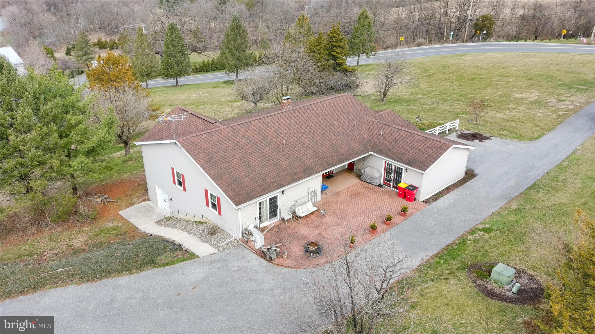 THIS ONE YOU'LL HAVE TO SEE!! Sitting atop of Reservoir Hill overlooking Newville, the views are endless. Rambling ranch with 2600 square feet with many features. Ceramic tile floors, wood floors, ceiling fans, formal dining room with pellet stove and french doors leading to a patio, family room leading to rear brick patio, main bedroom with walk-in closet and attached full bath, basement has been waterproofed, geothermal heating system, wood stove in basement, covered rear deck and wraparound porch both with trek flooring, large detached garage/workshop with oil furnace and lower level parking. Arrange your showing today.