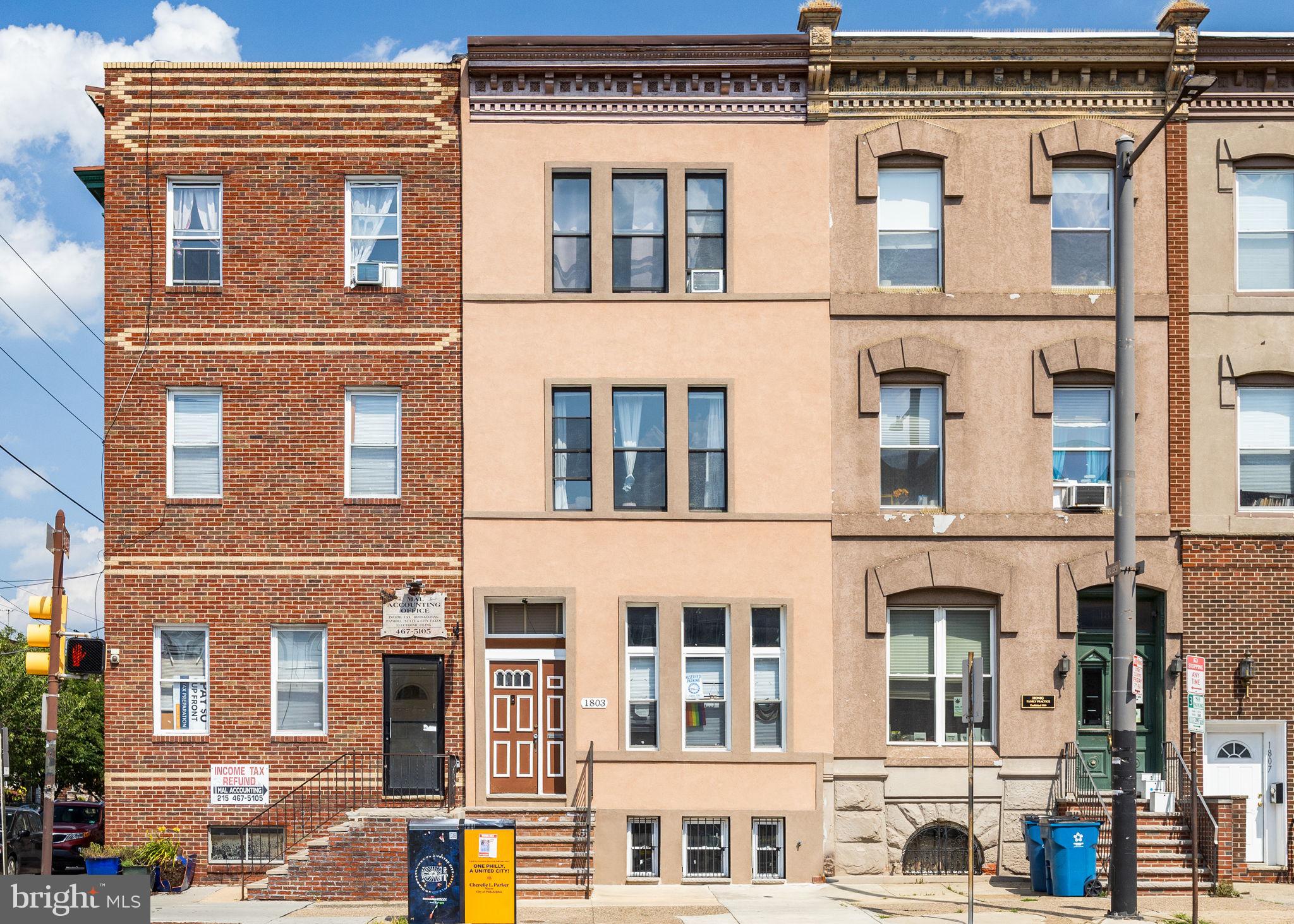 Quadruplex in Prime East Passyunk Location

Outstanding investment opportunity in the heart of East Passyunk—this quadruplex is ideally situated just steps from East Passyunk Avenue’s acclaimed restaurants, shops, cafes, and nightlife. Also within walking distance to Columbus Square Park, the Italian Market, Newbold, and West Passyunk. One block to the Tasker-Morris subway station with direct 15-minute access to Center City and South Philly stadiums.

Property features an 18’ wide x 80’ deep footprint with two large 2-bedroom units, two studio units, and a full unfinished basement offering value-add potential. Per zoning — first floor is eligible for medical/professional commercial use, currently used as a residential 2-bedroom. Many original details remain and can be incorporated into future renovations to enhance appeal and increase value.

Don't miss this opportunity in one of Philadelphia’s most sought-after neighborhoods!