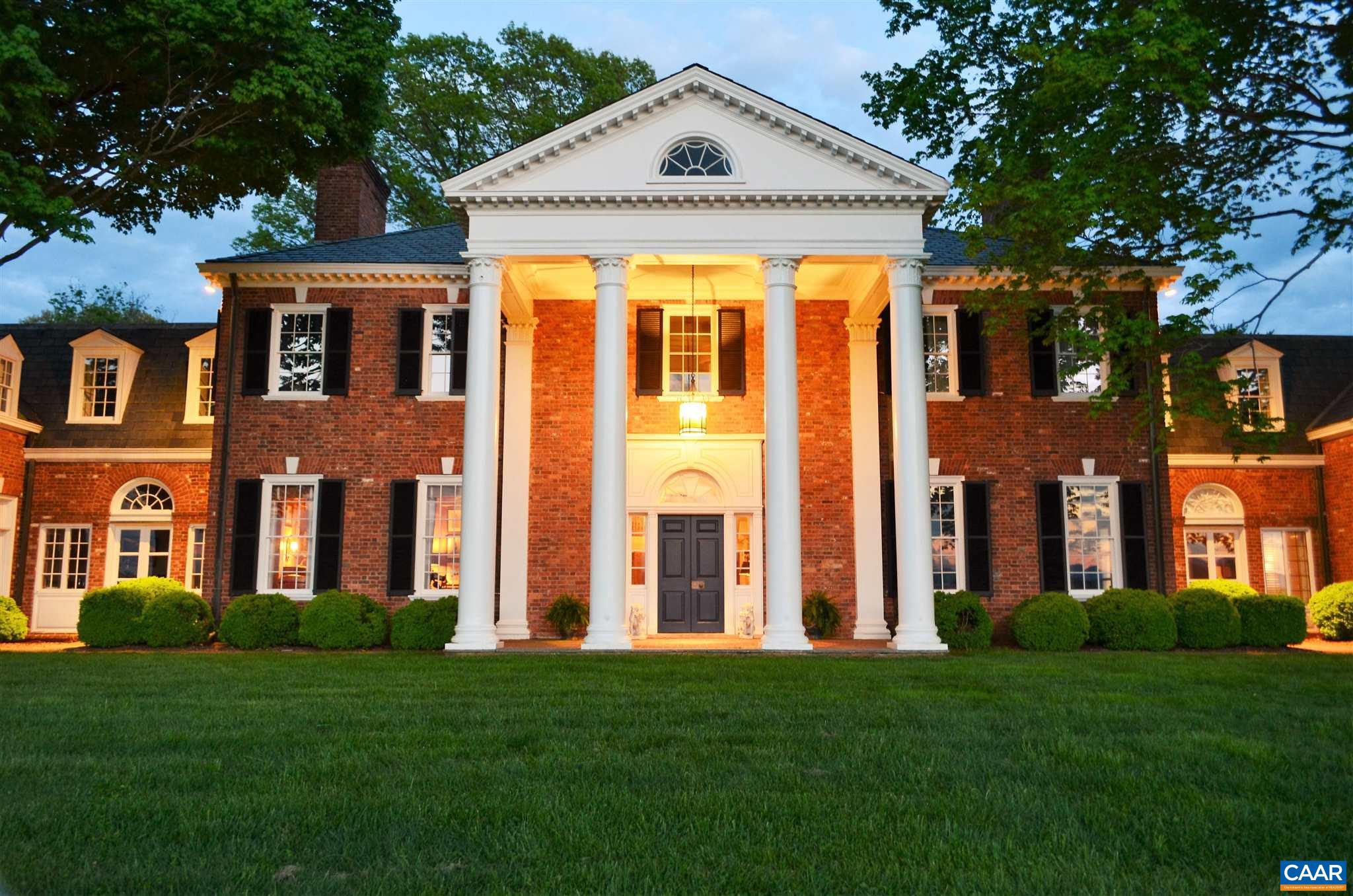 One of Virginia?s preeminent estates, Verulam is nestled in the breathtaking foothills of the Blue Ridge Mountains, conveniently located just 4 miles from the University of Virginia and modern amenities of Charlottesville. The Classical Revival manor, offers an easy elegance with both formal and informal spaces that flow seamlessly to bucolic grounds, formal Charles Gillette designed gardens and handsome pool complex. Elegant proportions (10' ceilings) and fine architectural details and sophisticated craftsmanship are complimented by a modern kitchen and six en-suite bedrooms, traditional charm and top tier finishes throughout. The extraordinary residence is sited to take in beautiful views of rolling farmland framed by the Blue Ridge Mtns. Stately landscaping, including tree lined drive and 20' boxwood, forms a peaceful and private yet distinguished setting just minutes from town. Additional amenities on 503-acre estate include a charming guest house and restored dairy barn turned grand event venue. The farm abuts 1,000+ additional acres of protected land including the Ragged Mountain Reservoir Natural Area. Nearby access to major travel thoroughfares and airports with direct flights to most major US cities.,Oak Cabinets,Soapstone Counter