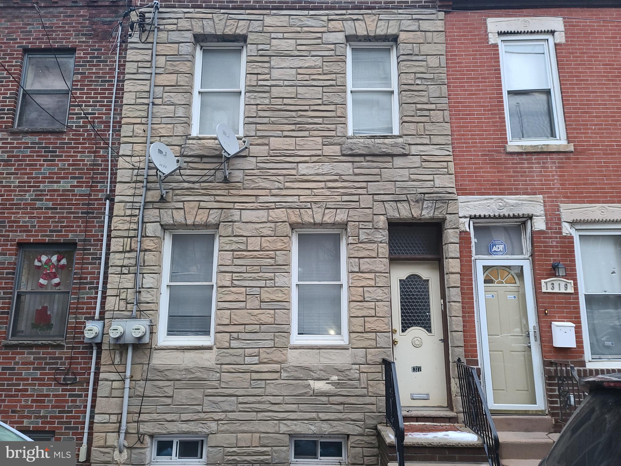 1317 S 19th Street is a duplex in the Point Breeze section of South Philadelphia. This Duplex features a  one bedroom apartment on each level with spacious living rooms, kitchens , one bedroom and one full three piece bath.  All separate utilities and a full basement. This property needs just a few cosmetic improvements. Being sold as is condition.  Buyer will need to obtain a use and occupancy certification for a duplex with the City of Philadelphia. The Office of Property assessment has this property as a duplex, however the property certification comes back as single family.