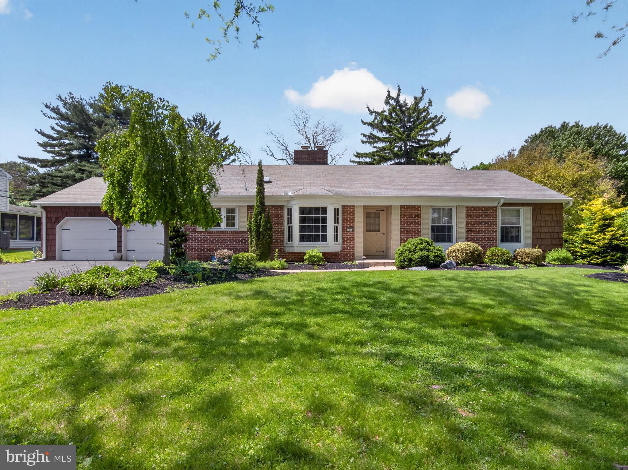 Welcome to 1148 Clearwood Drive in desirable Meadowbrook, Salisbury Township! This beautifully maintained ranch home offers the perfect blend of comfort, space, and convenience, with easy access to hospitals, major highways, shopping, and everyday amenities. The main level features three spacious bedrooms and two full bathrooms, along with a welcoming living room and a cozy family room—both enhanced by fireplaces. The dining room opens directly to the patio, creating an ideal setting for indoor-outdoor entertaining. An eat-in kitchen and convenient first-floor laundry area complete the thoughtfully designed layout. The finished lower level provides exceptional additional living space, including a possible fourth bedroom or private office area, second laundry room, recreation room, and abundant storage closets. Outside, you'll find a beautifully landscaped and private backyard filled with mature trees, shrubs, and gardens. Enjoy peaceful views of the patio and outdoor surroundings from the large bay window in the living room. A two-car garage adds to the home's functionality and appeal. Don't miss this opportunity to own a well-cared-for home in one of Salisbury Township's most convenient and sought-after neighborhoods.