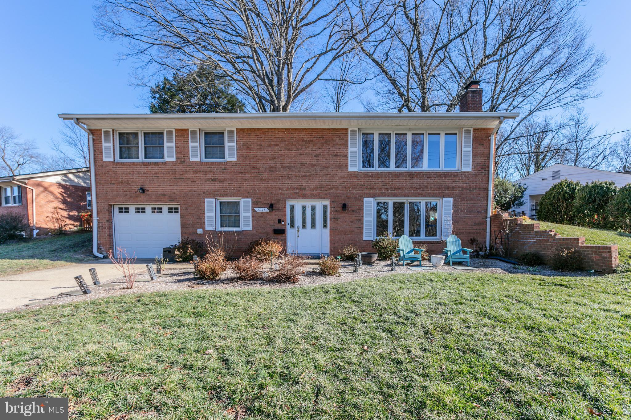 Price improvement and a brand new roof installed in April 2025 make this updated single-family home inside the Beltway an incredible find. From the moment you walk in, you're welcomed by a spacious rec room filled with natural light, a cozy fireplace, and a custom-designed wet bar that’s perfect for entertaining. The gourmet kitchen features upgraded countertops, a large seated island, and elegant neutral tones that flow seamlessly throughout the home. You'll appreciate the thoughtfully updated bathrooms and cedar closets complete with built-in organizers. The garage includes a pegboard work area and automatic opener, adding extra convenience for storage or hobbies. Additional recent updates include a new hot water heater in 2024. TVs can convey with the home, and the trash service includes a leaf vacuuming feature in the fall—an added bonus. Step outside to enjoy a peaceful, private backyard with mature trees, a spacious deck, and an extended patio ideal for gatherings or quiet relaxation. This home is the perfect blend of comfort, style, and location, and it’s truly a must-see for anyone looking to live inside the Beltway.