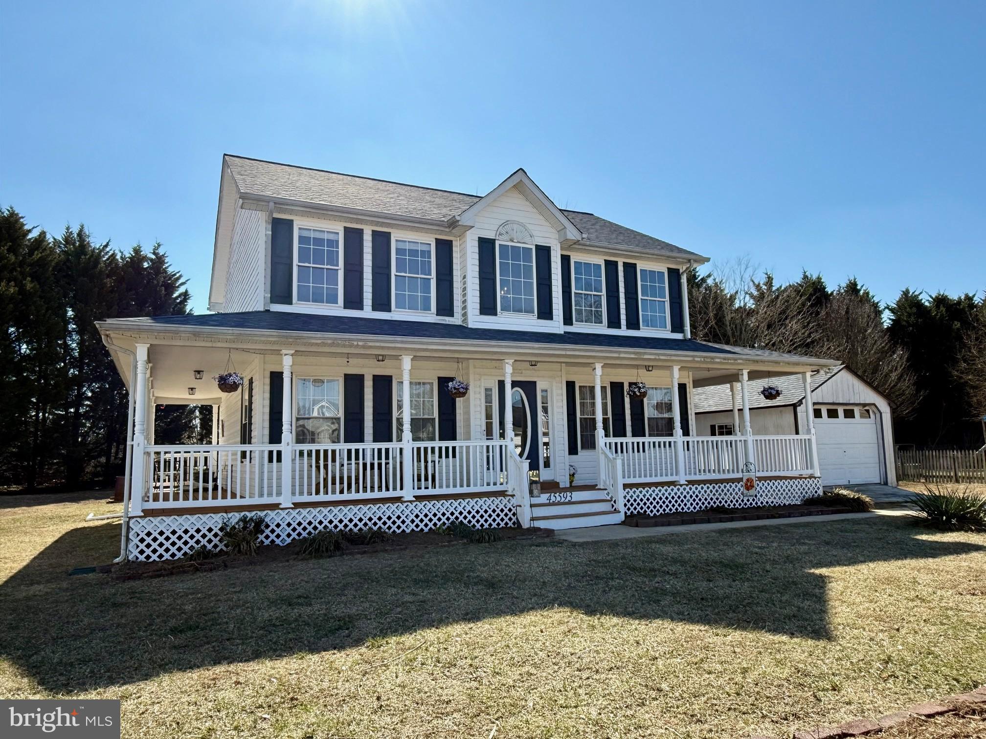 Charming Colonial on Expansive Cul-De-Sac Lot
Nestled on one of the largest lots in the neighborhood, this well-maintained two-story colonial offers the perfect blend of traditional charm and modern updates. The highlight of this home is the beautiful 3-sided wraparound porch, perfect for relaxing or grilling, with convenient access from the kitchen.

Interior Features:
Main Level: Spacious living areas including a bright breakfast room, separate dining room, living room, and family room, all perfect for both everyday living and entertaining.
Upper Level: Three generously sized bedrooms and two bathrooms provide plenty of room for family and guests.
Basement: Enjoy leisure time in the media room or game room, offering versatile spaces for all kinds of activities.
Recent Updates:

Roof replaced in 2021
New appliances and flooring on the main level (within the past 5 years)
Solar panels (owned) for energy efficiency
New gas hot water heater and metal roof on the gazebo in 2025
7-year-old Lenox HVAC system
Outdoor Features:

The private backyard offers ample space for a playground or pool, with a gazebo, fire pit, and large shed for extra storage.
This home combines classic colonial charm with modern upgrades and is ready for you to move in and enjoy!