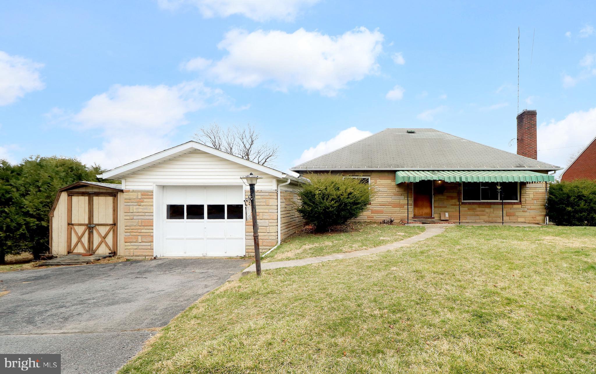 This cozy 2-bedroom, 1-bath ranch with an additional office is a perfect mix of comfort and convenience. The home features stone siding and beautiful hardwood floors in the bedrooms and hallway. The bathroom has been updated, and there’s plenty of storage with a walk-up attic, a one-car garage, and a shed.
Stay comfortable year-round with central air, natural gas heat and a wood burning fireplace. Out back, enjoy a brand-new composite deck overlooking a flat, fenced-in yard—great for relaxing or entertaining. Simple, cozy, and well-maintained, this home is ready for you to move in!