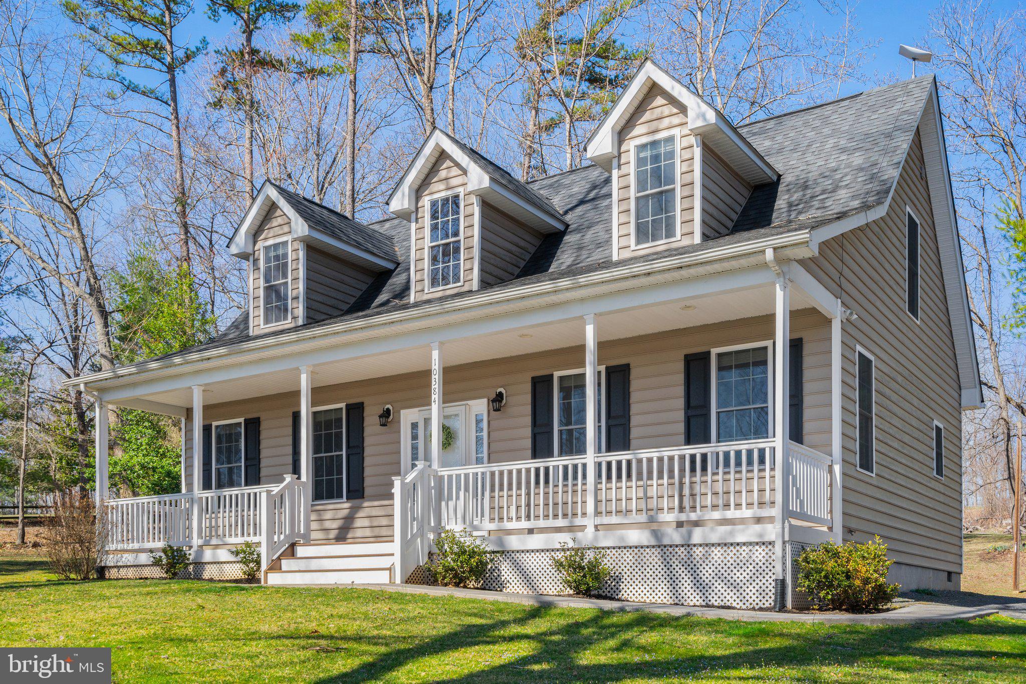 Nothing says "Home Sweet Home" quite like a Cape Cod, and this house simply overflows with stylish charm!   Seemingly right off the pages of Southern Living magazine, a breezy front porch offers a warm & inviting welcome.   Inside, the open floor plan shows off its high ceilings, luxurious floors, gorgeous granite & eye-catching white cabinetry.   The kitchen was designed to function as beautifully as it looks, with constant connection to family gatherings, so the designated chef is always part of the activity.  Stainless steel appliances are trendy & polished.   The stove, with double- oven feature, helps to hasten meal prep, and the sparkling stainless steel sink is a snap to clean!    We all know that less time working in the kitchen means more time to spend enjoying more leisurely activities!     At the end of the day, the main level owner’s suite is a peaceful sanctuary, with an upscale spa-like bathroom.    Upstairs, slanted ceilings and  enticing window nooks add architectural interest to the 2nd & 3rd bedrooms, which share a well-appointed full bathroom.     At just .59 acres, this "not-too-big" lot in the country offers peaceful space to enjoy with nearly care-free maintenance.     And, its a short drive to all the conveniences of town.  You’ll never run out of reasons to love living in Culpeper.  Still known for its deep history, farming community and friendly, small-town charm, it was recently named “One of the Best Small Towns in Virginia” by Travel & Leisure.    To fully appreciate the charm of  this sweet cottage and the surrounding scenery, you will surely want to schedule a private tour!    Please ask for a detailed brochure!    High speed internet is available via Starlink (router & satellite convey).  No covenants, No HOA.